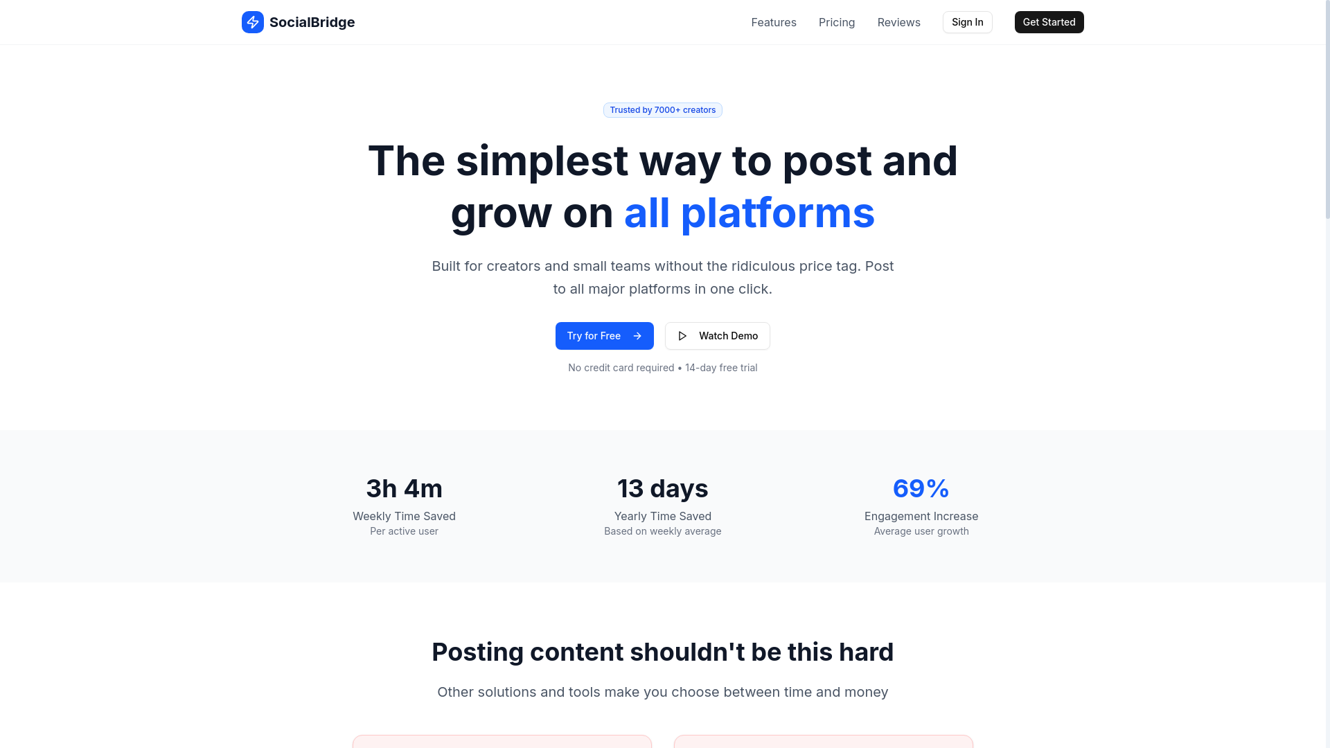 website screenshot of https://social-bridge-website.pages.dev/
