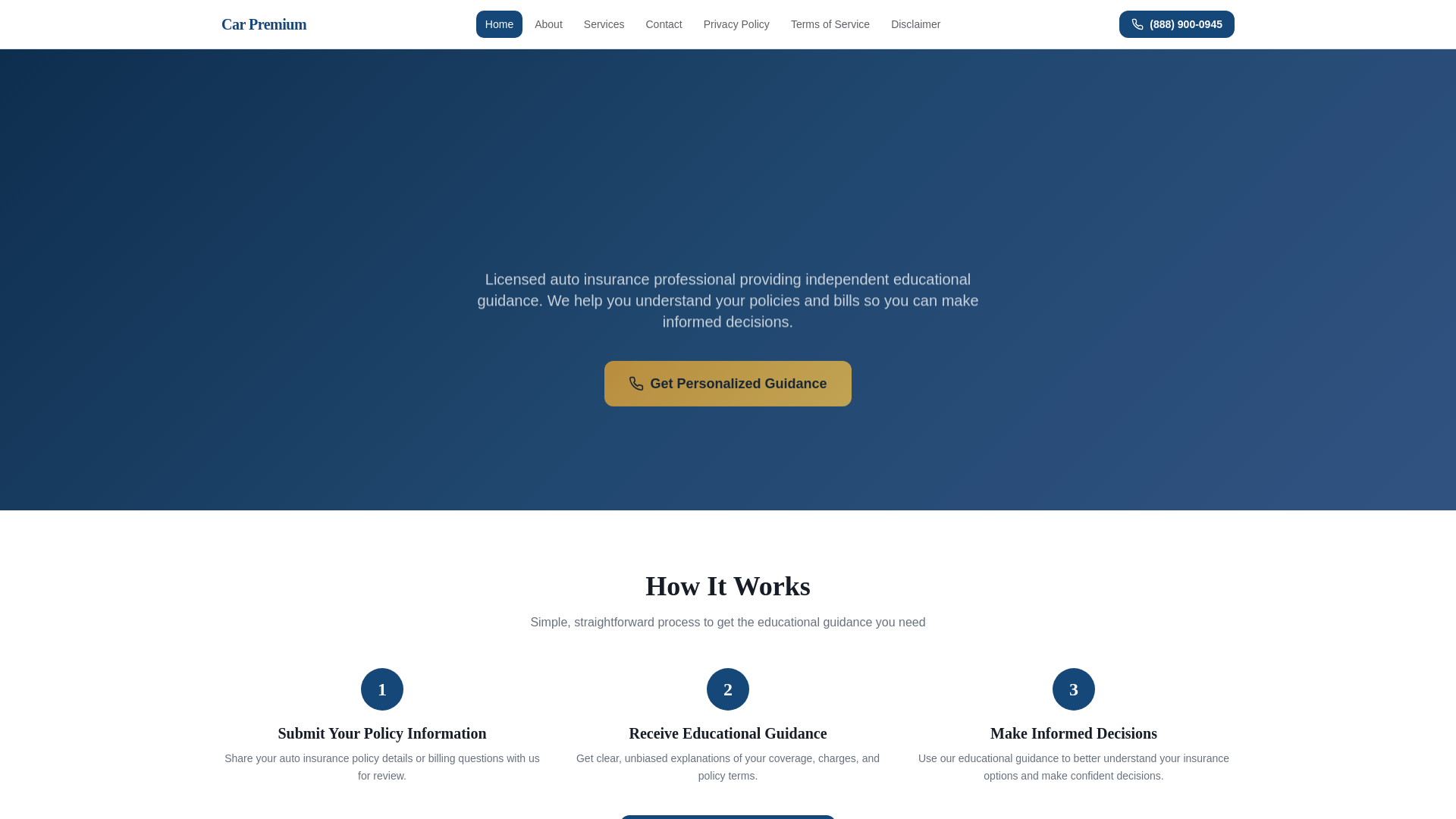 website screenshot of https://carpremium.online/