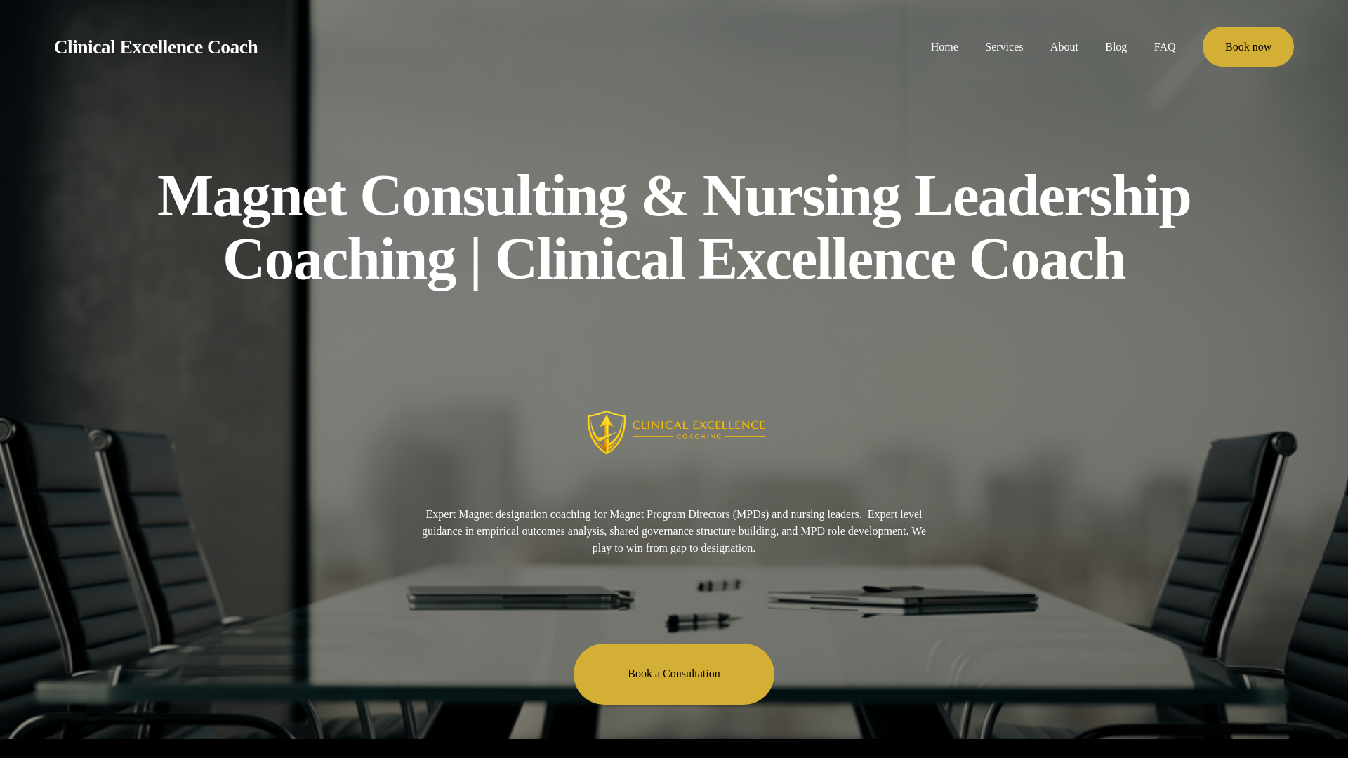 website screenshot of https://clinicalexcellencecoach.com/