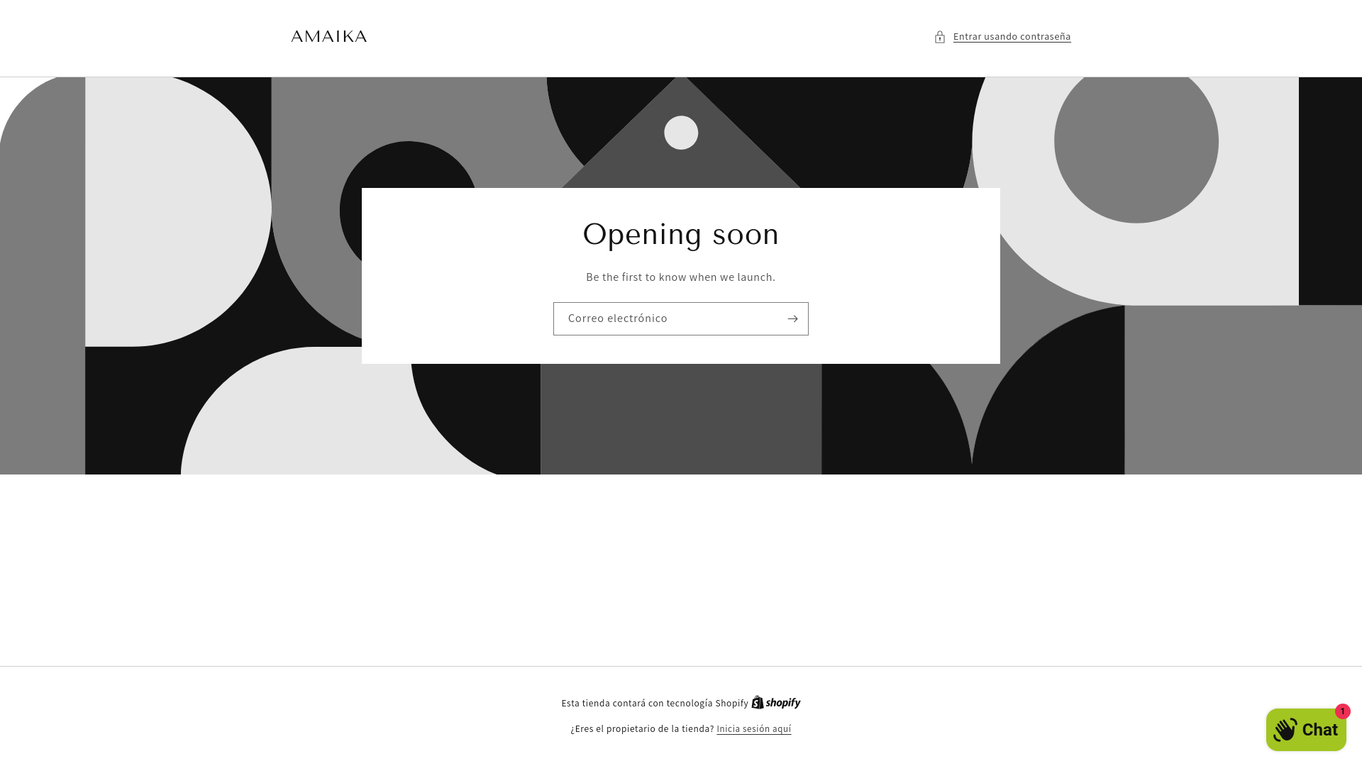 website screenshot of https://amaika.mx/