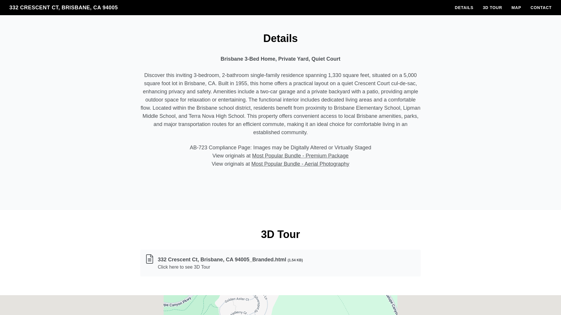 website screenshot of https://332crescentct.com/