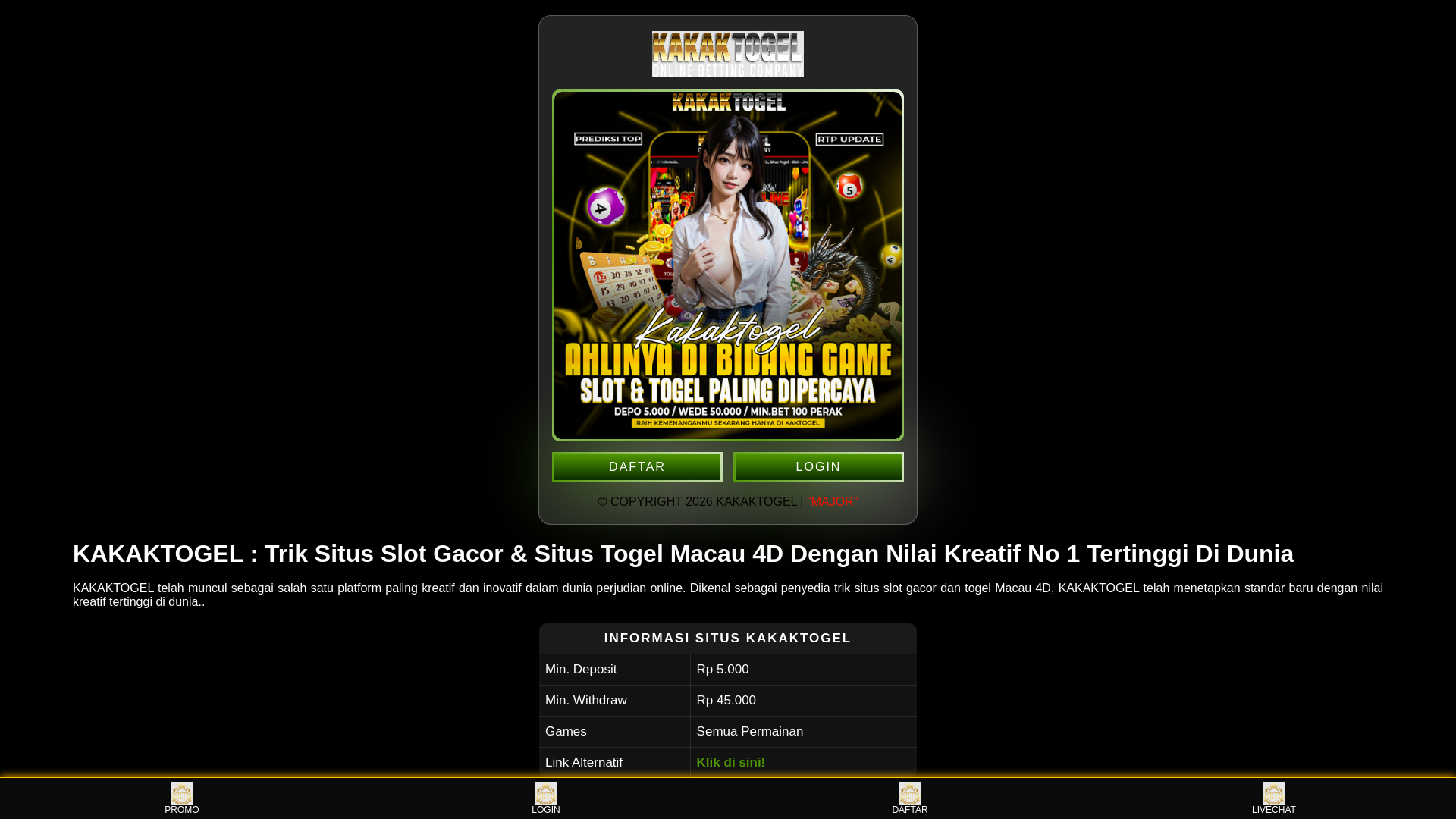 website screenshot of https://tomedokakaktogel.pages.dev/