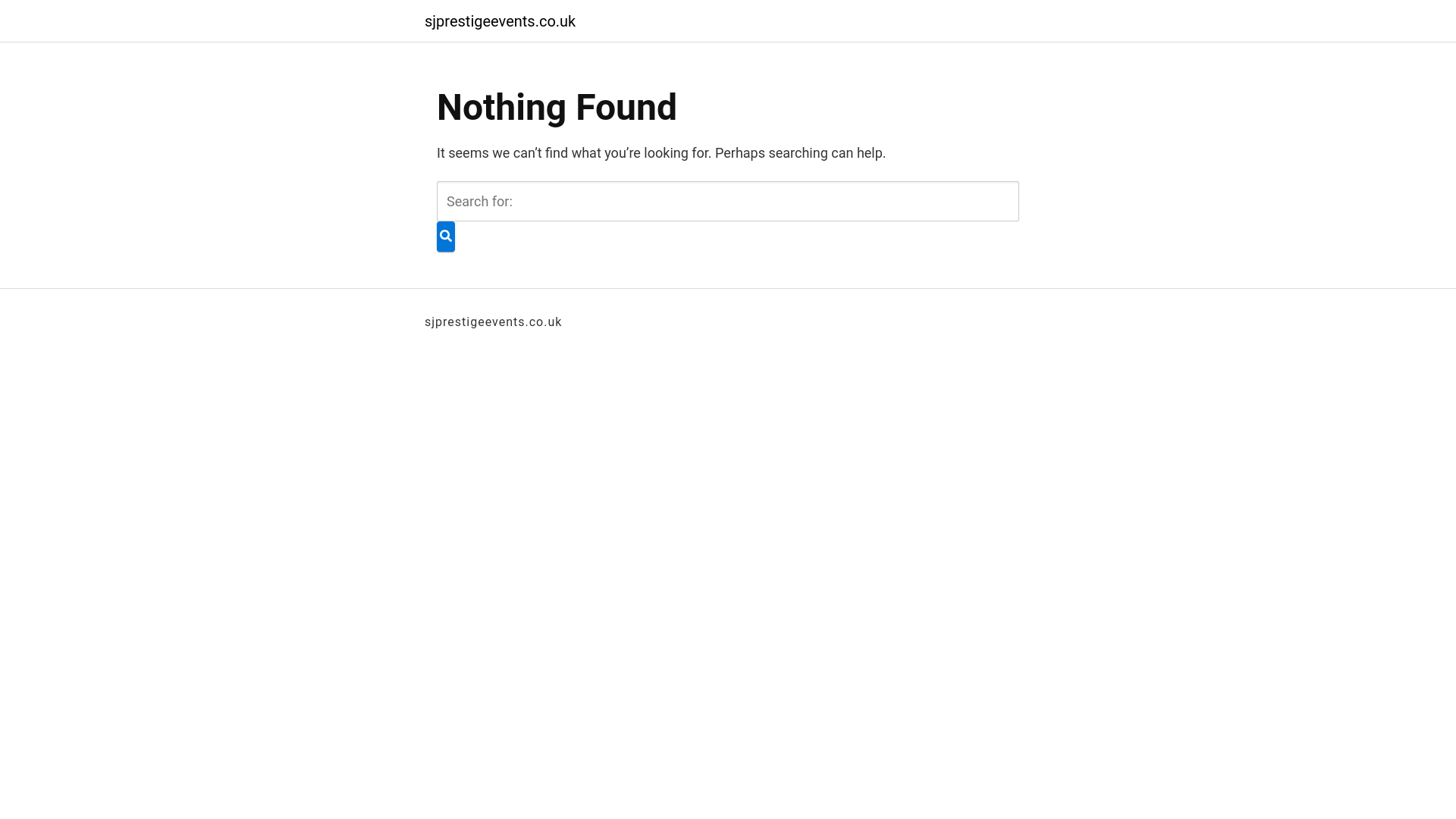 website screenshot of https://sjprestigeevents.co.uk/