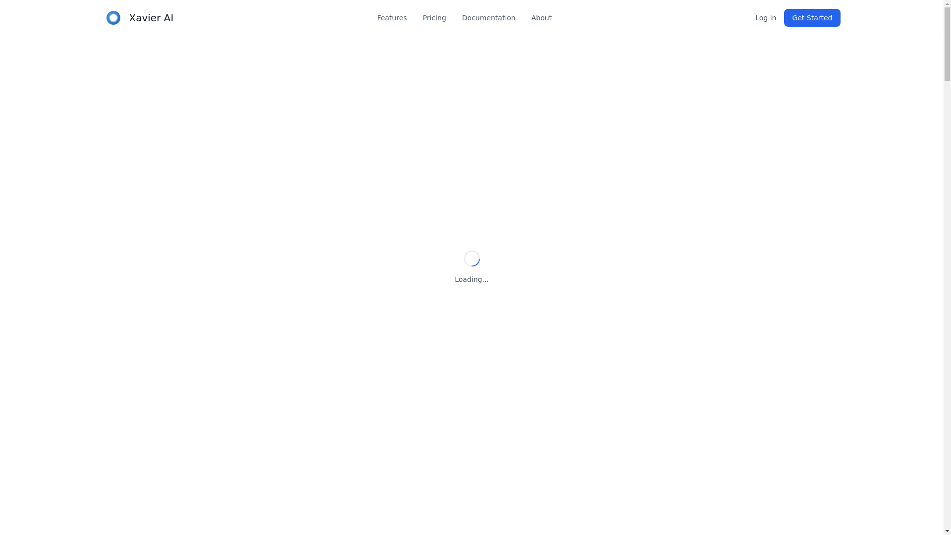 website screenshot of https://xavierai.pages.dev/