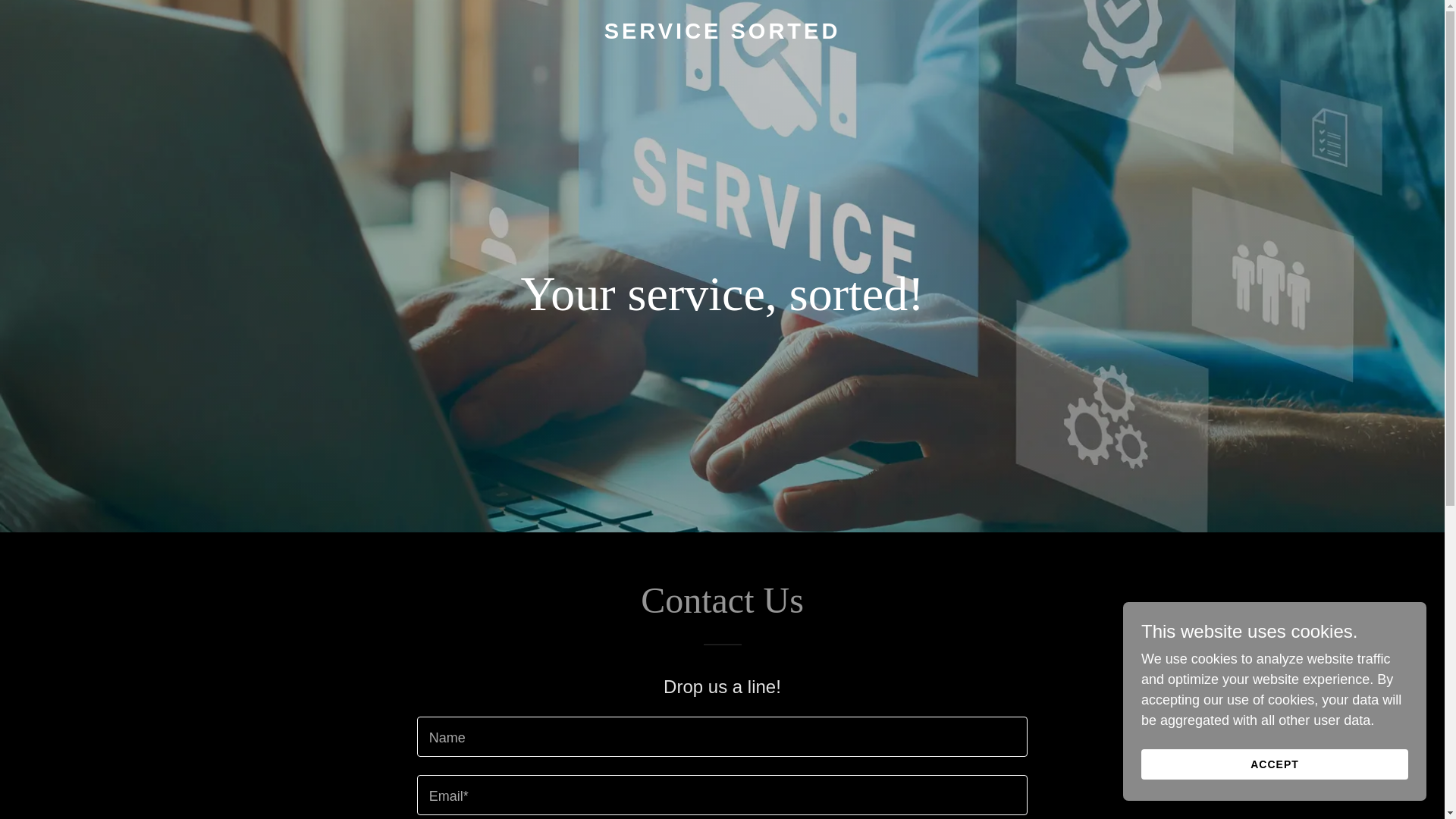 website screenshot of https://servicesorted.au/