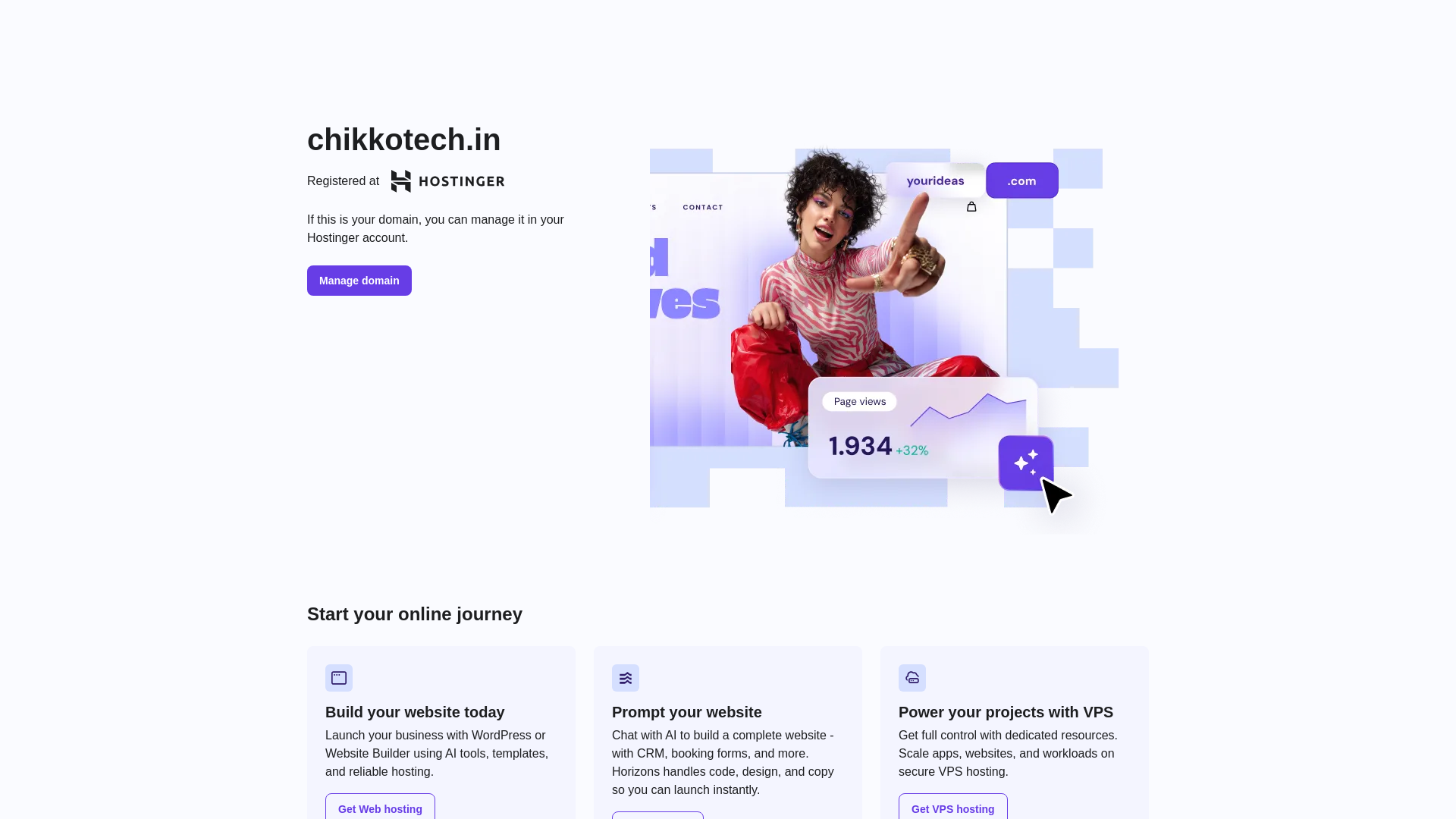 website screenshot of https://chikkotech.in/