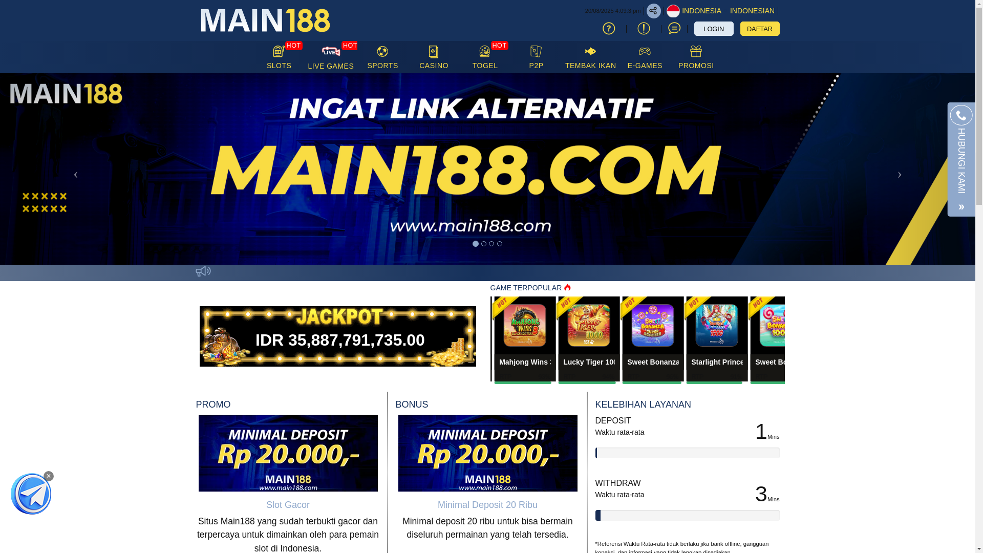 website screenshot of https://main188-winnn.club/