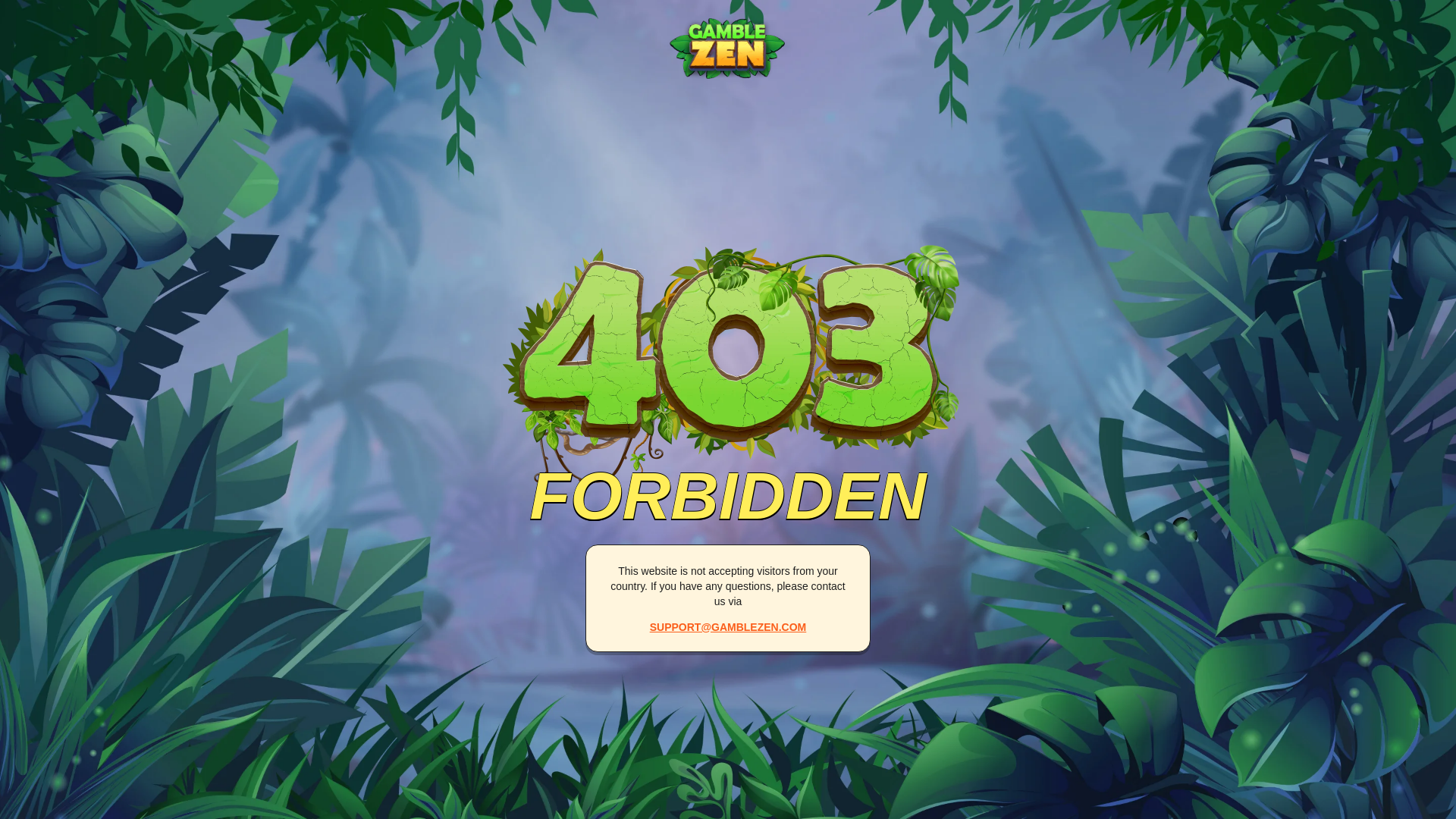 website screenshot of https://gamblezen74.com/de