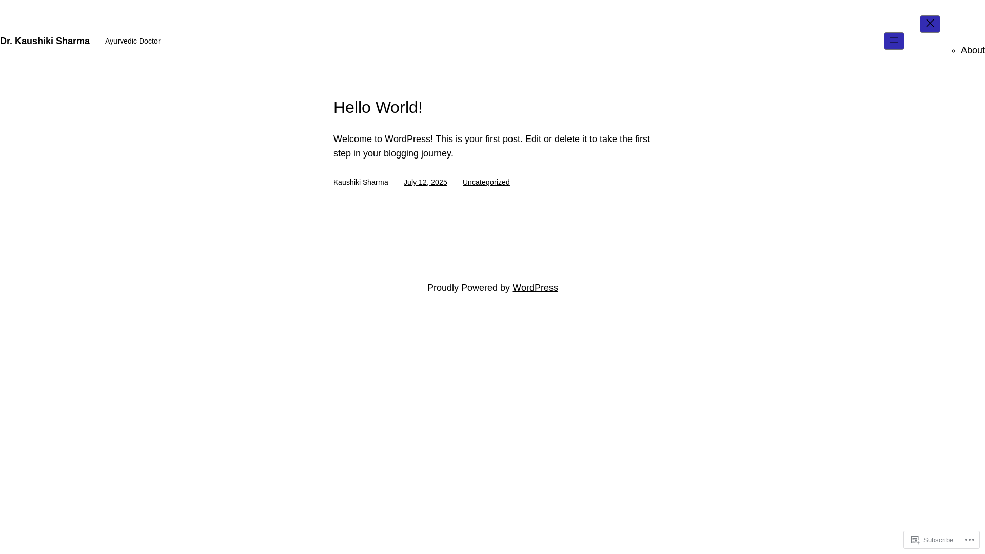 website screenshot of https://drkaushikiayurveda.com/