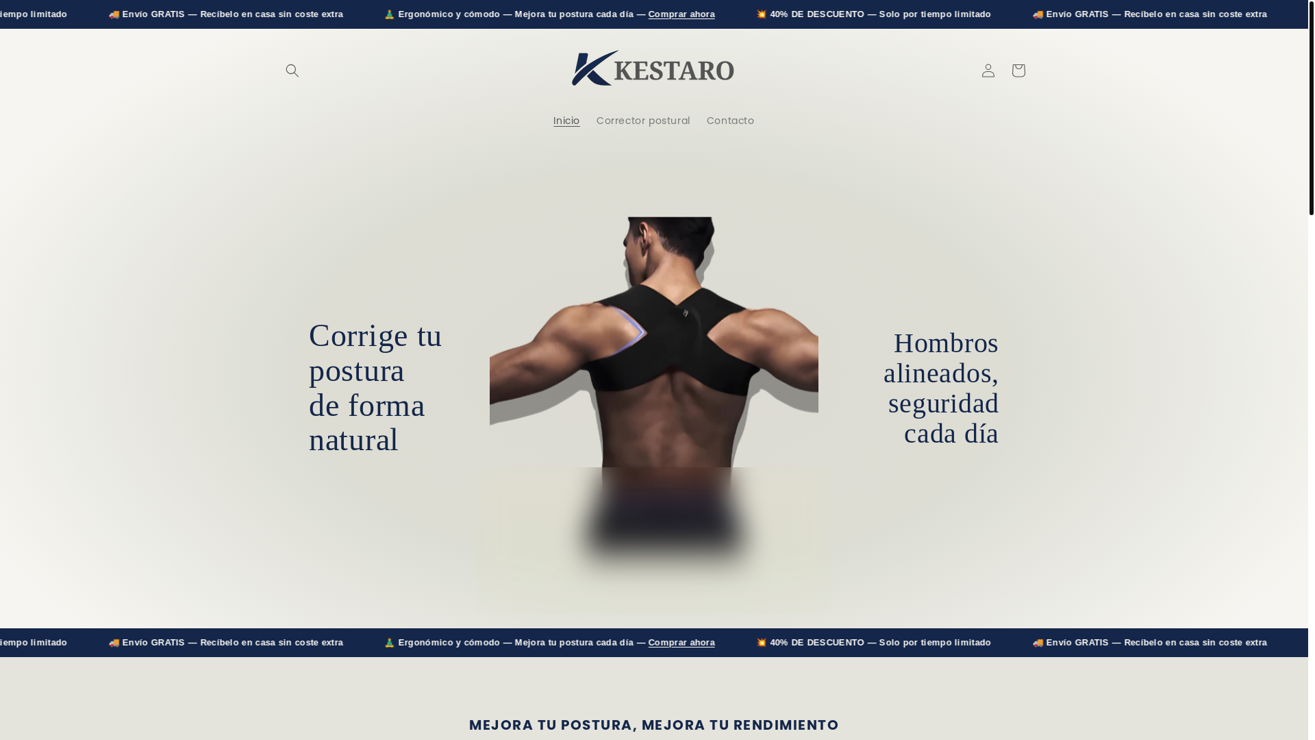 website screenshot of https://kestaro.es/