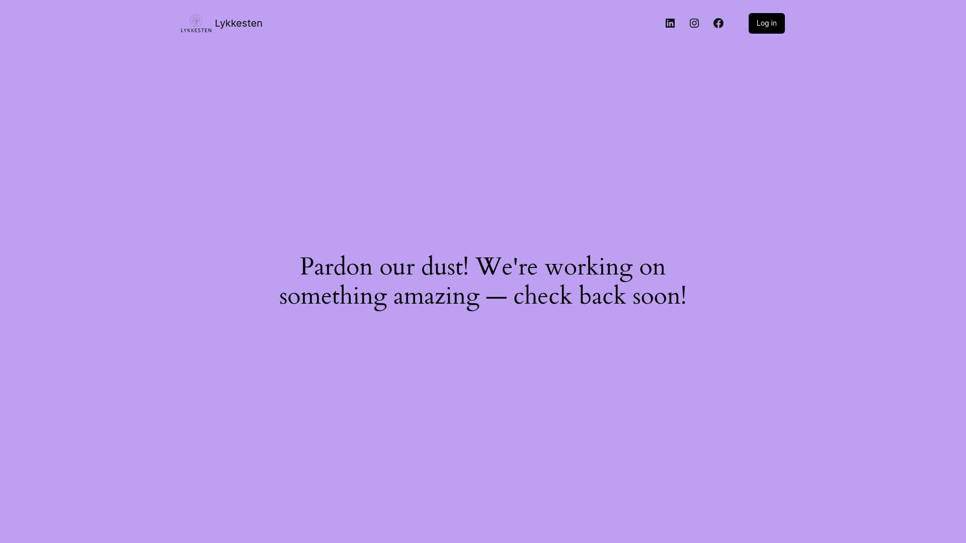 website screenshot of https://lykkesten.no