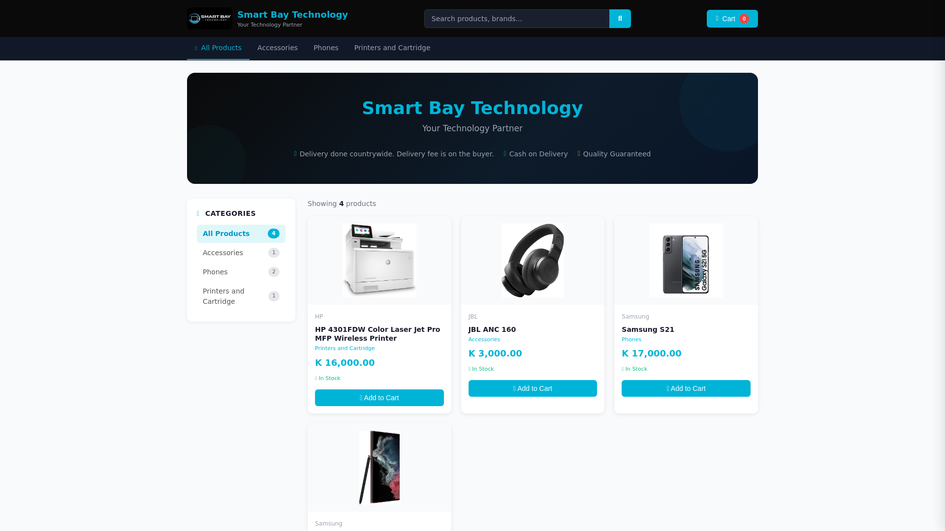 website screenshot of https://smartbayts.com