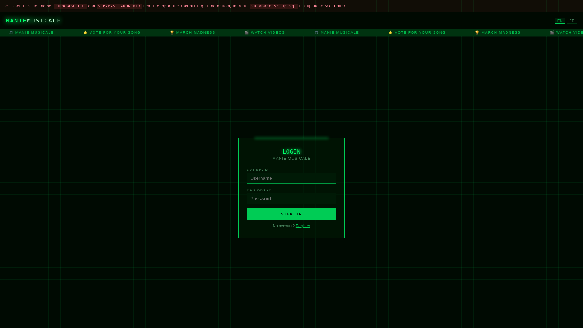 website screenshot of https://maniemusicale.pages.dev/