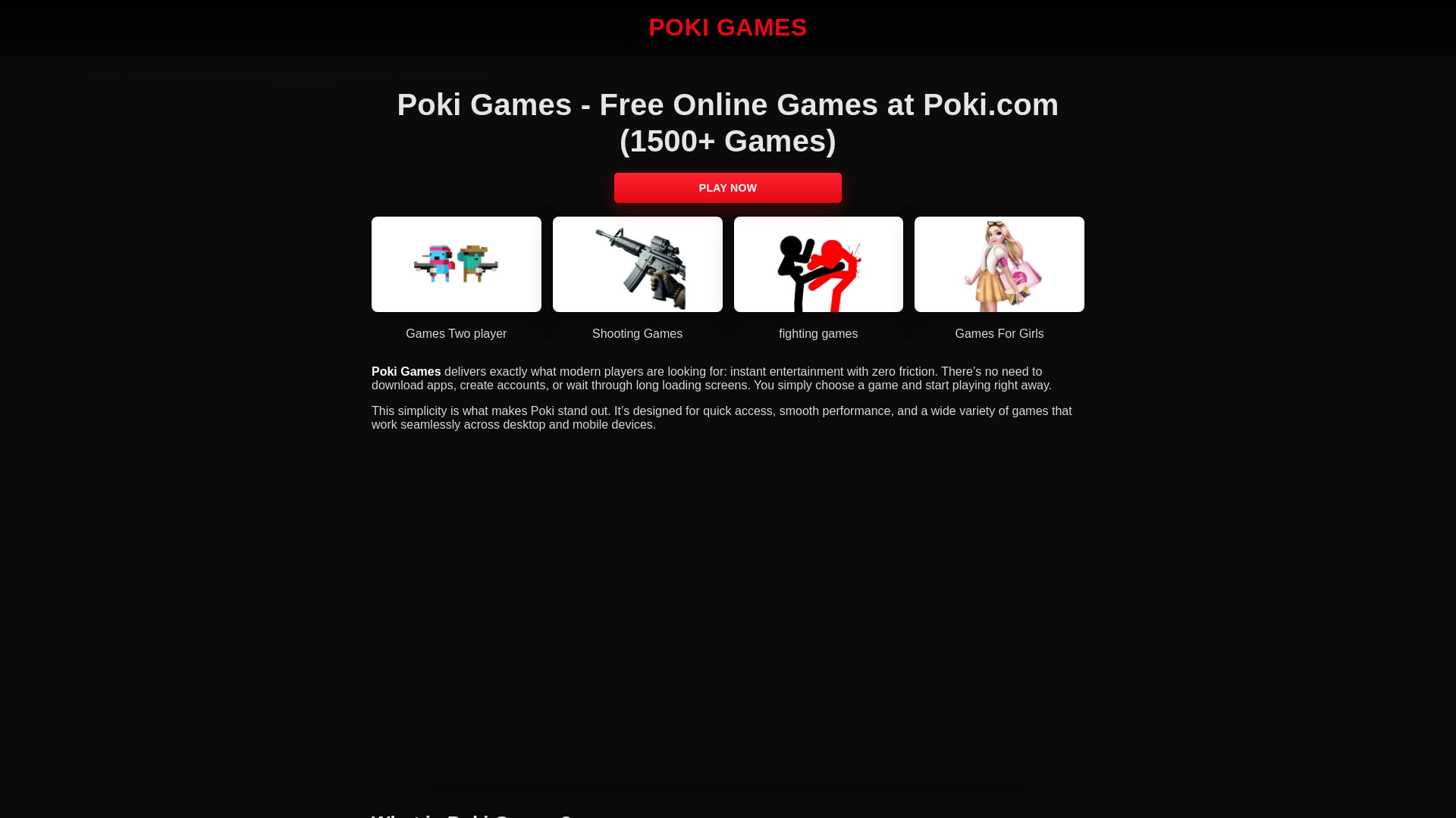 website screenshot of https://pokigamex.my/