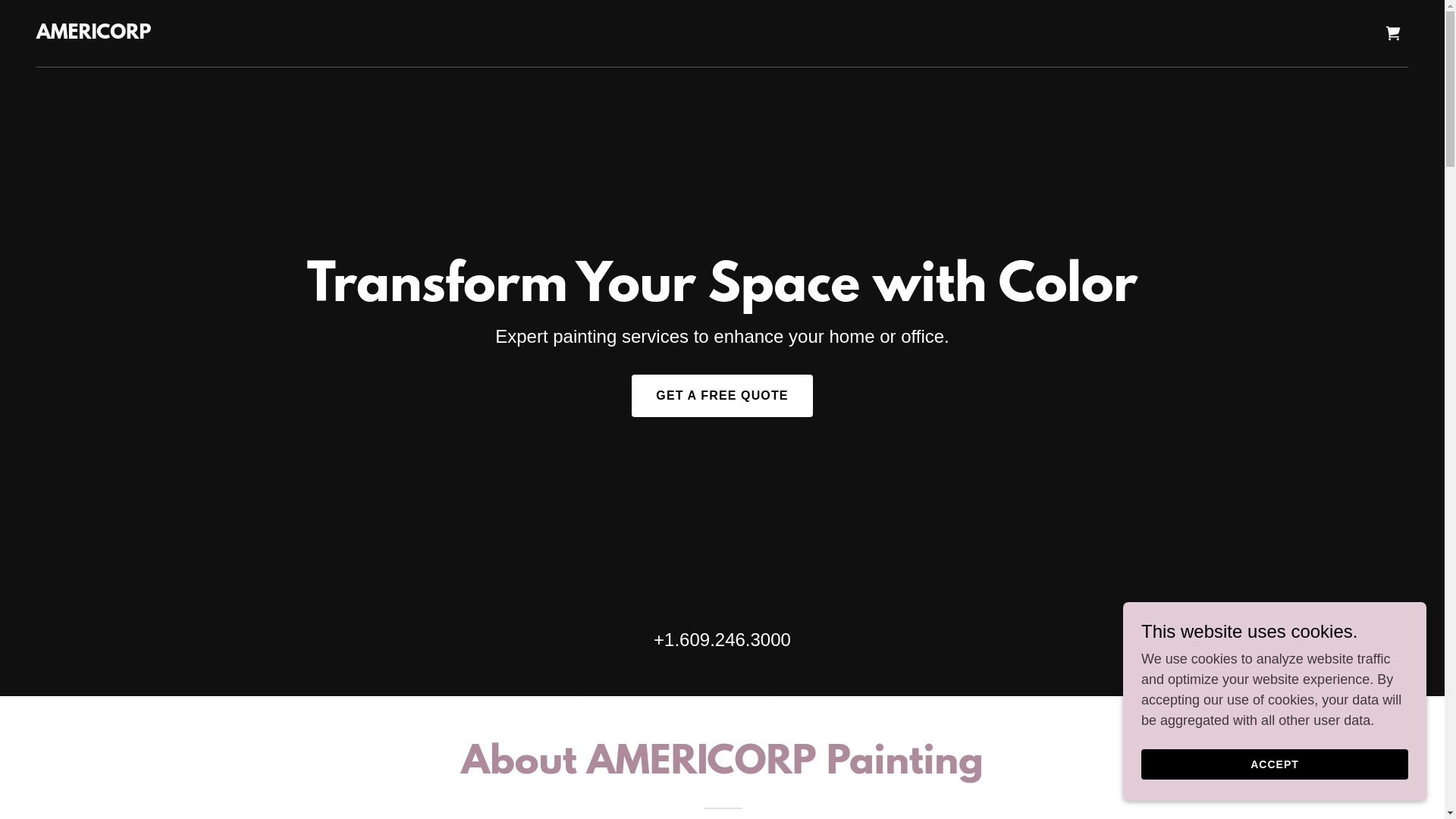 website screenshot of https://americorp1.com/