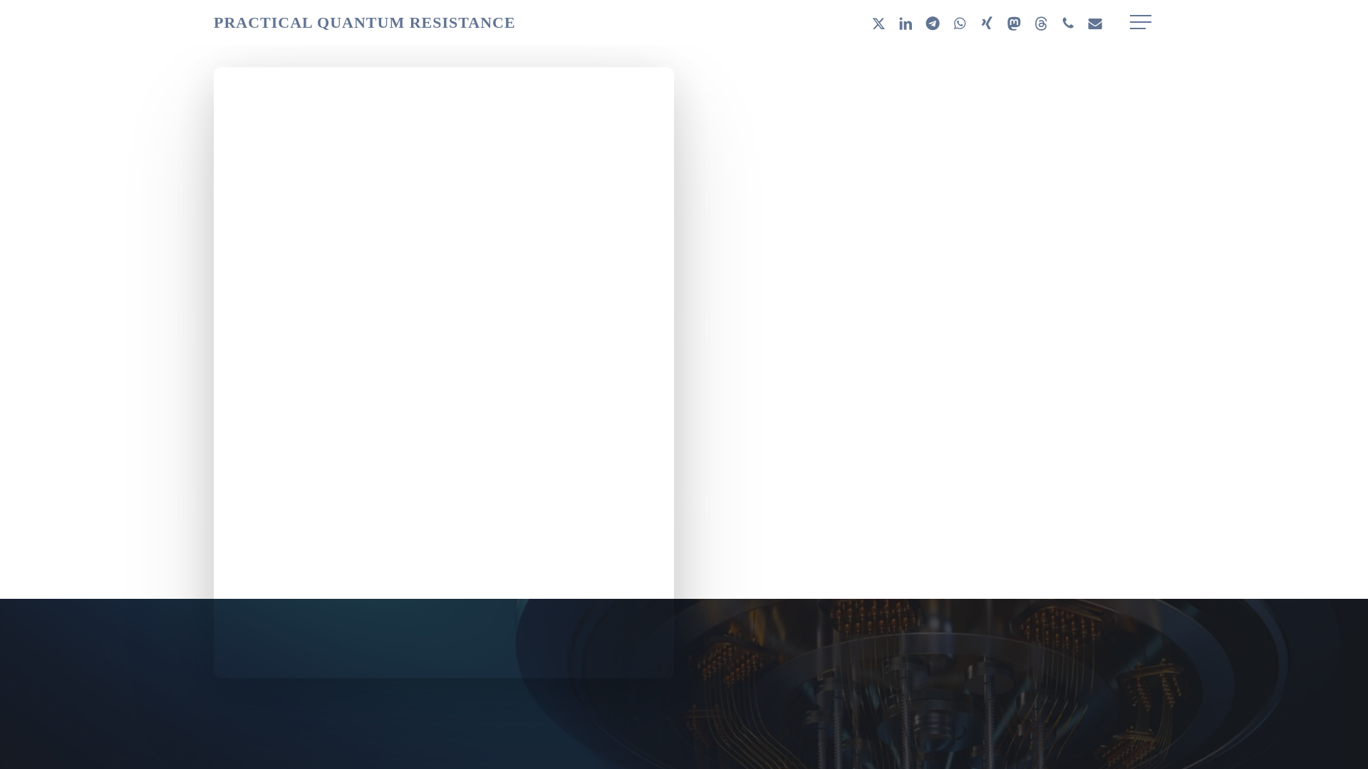 website screenshot of https://qsovereignty.org/