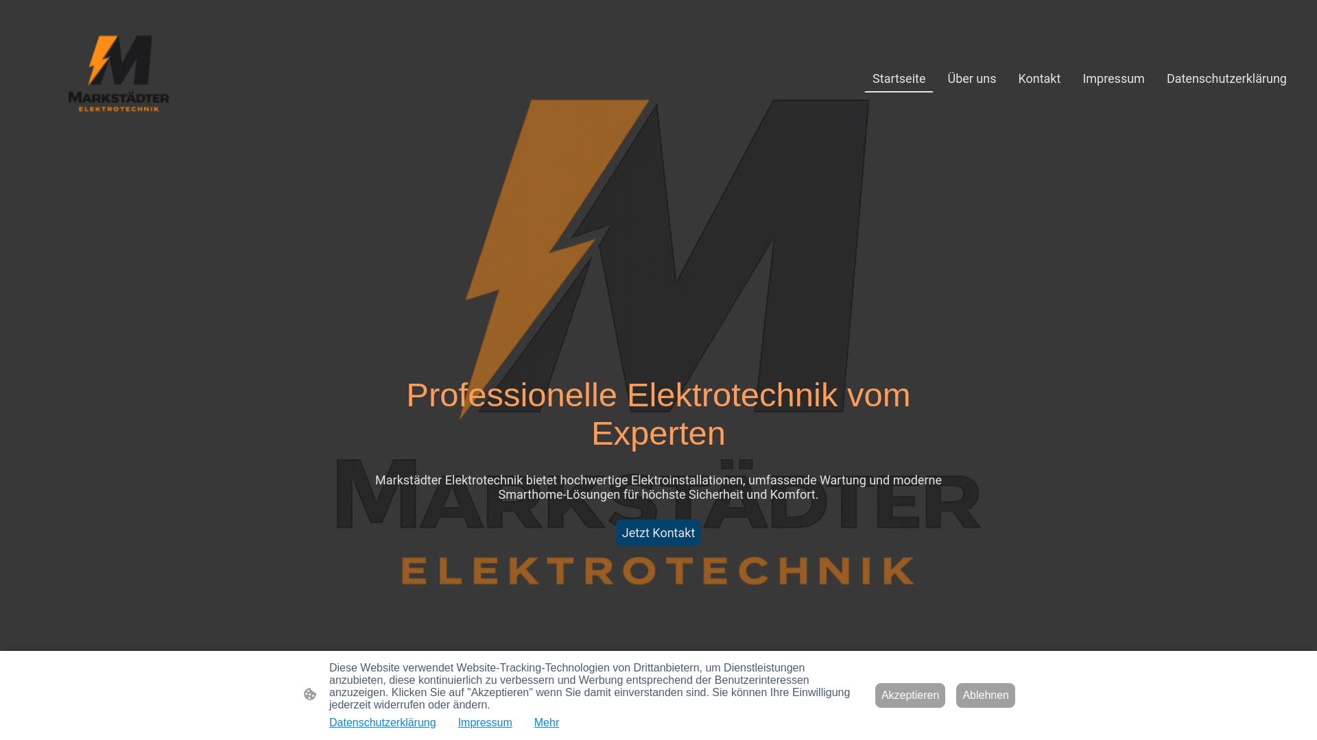 website screenshot of https://markstaedter-elektrotechnik.de/