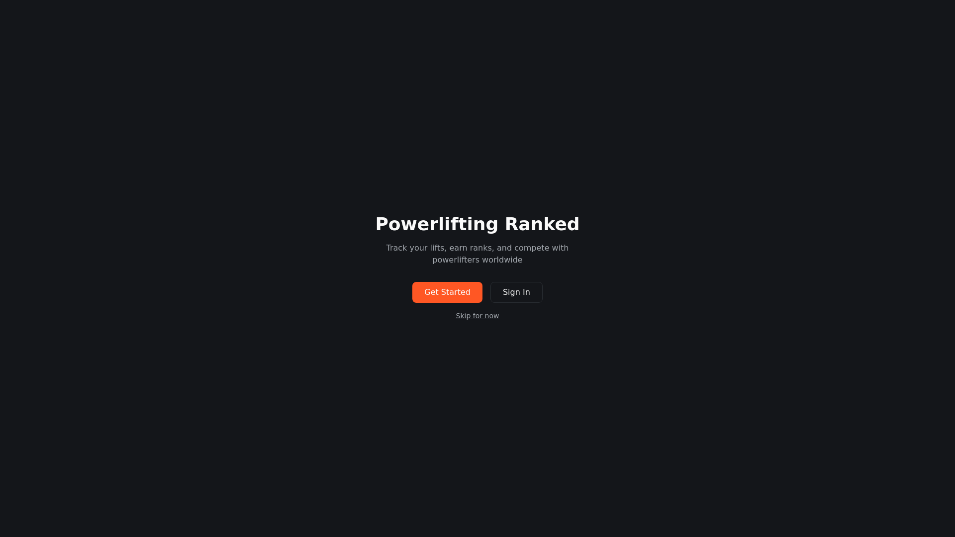 website screenshot of https://powerliftranked.com/