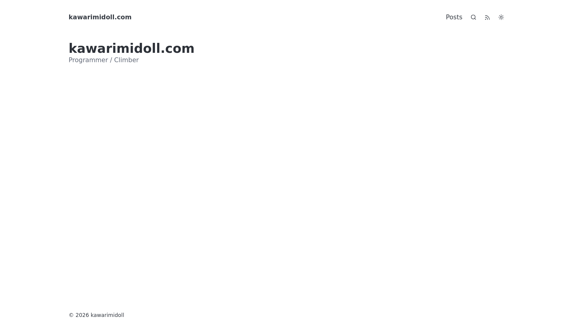 website screenshot of https://kawarimidoll-com.pages.dev/