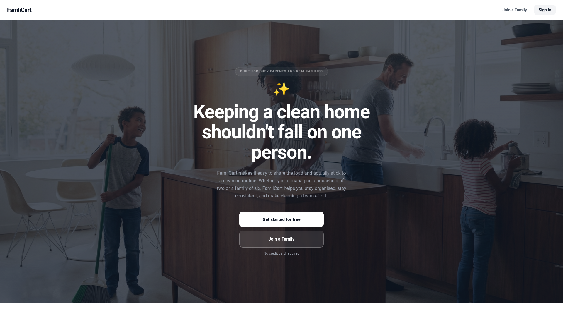 website screenshot of https://famlicart.pages.dev/