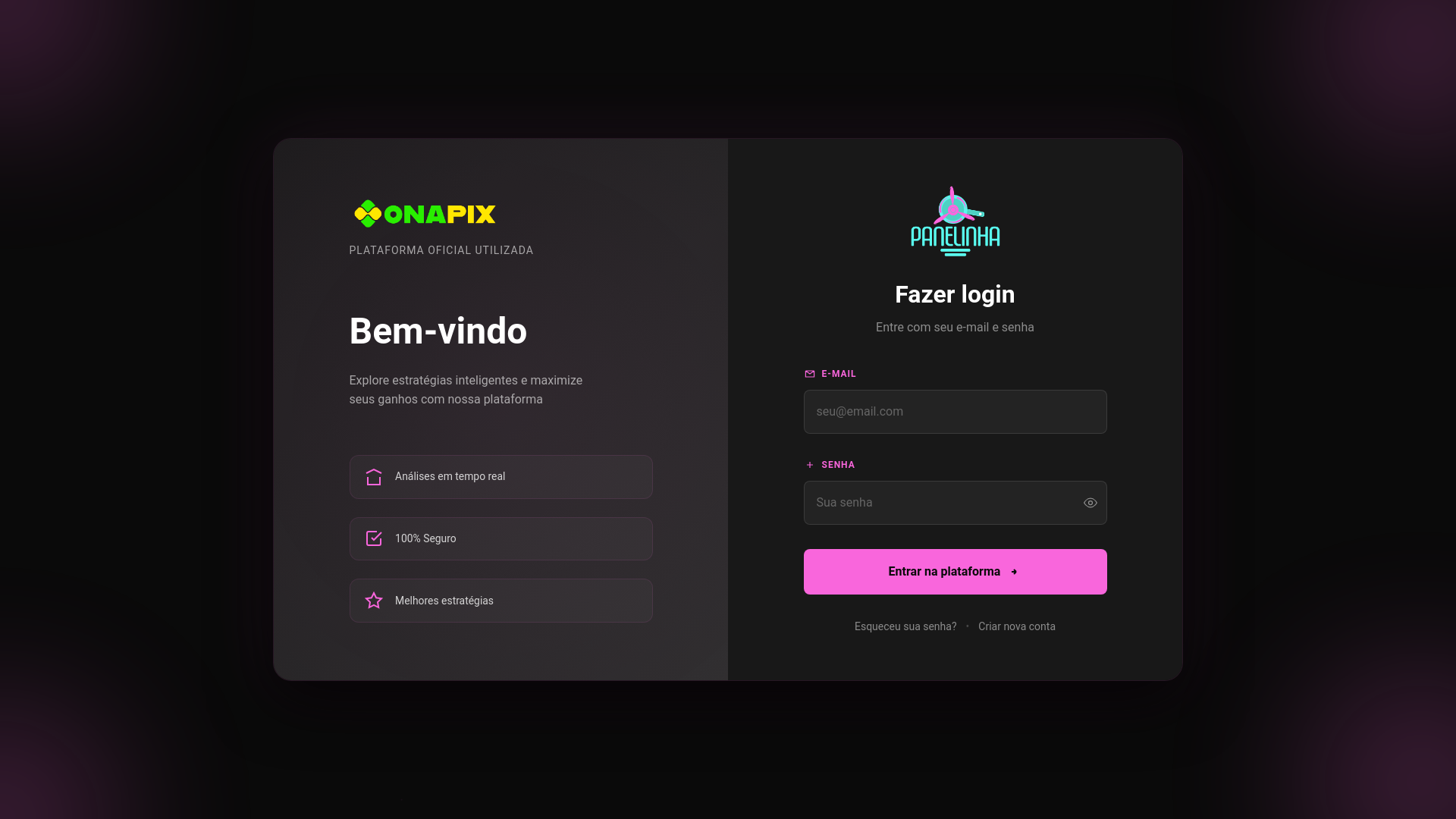 website screenshot of https://panelinha.app/