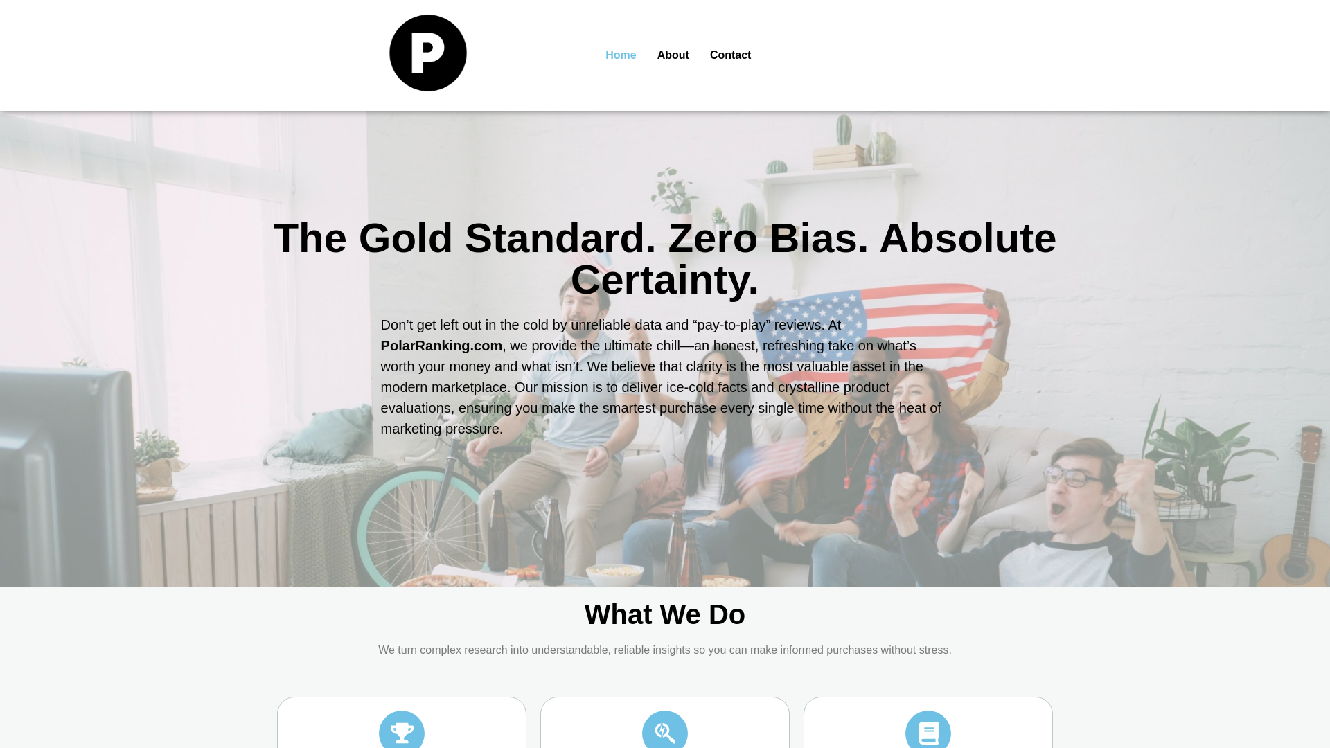 website screenshot of https://polarranking.com/