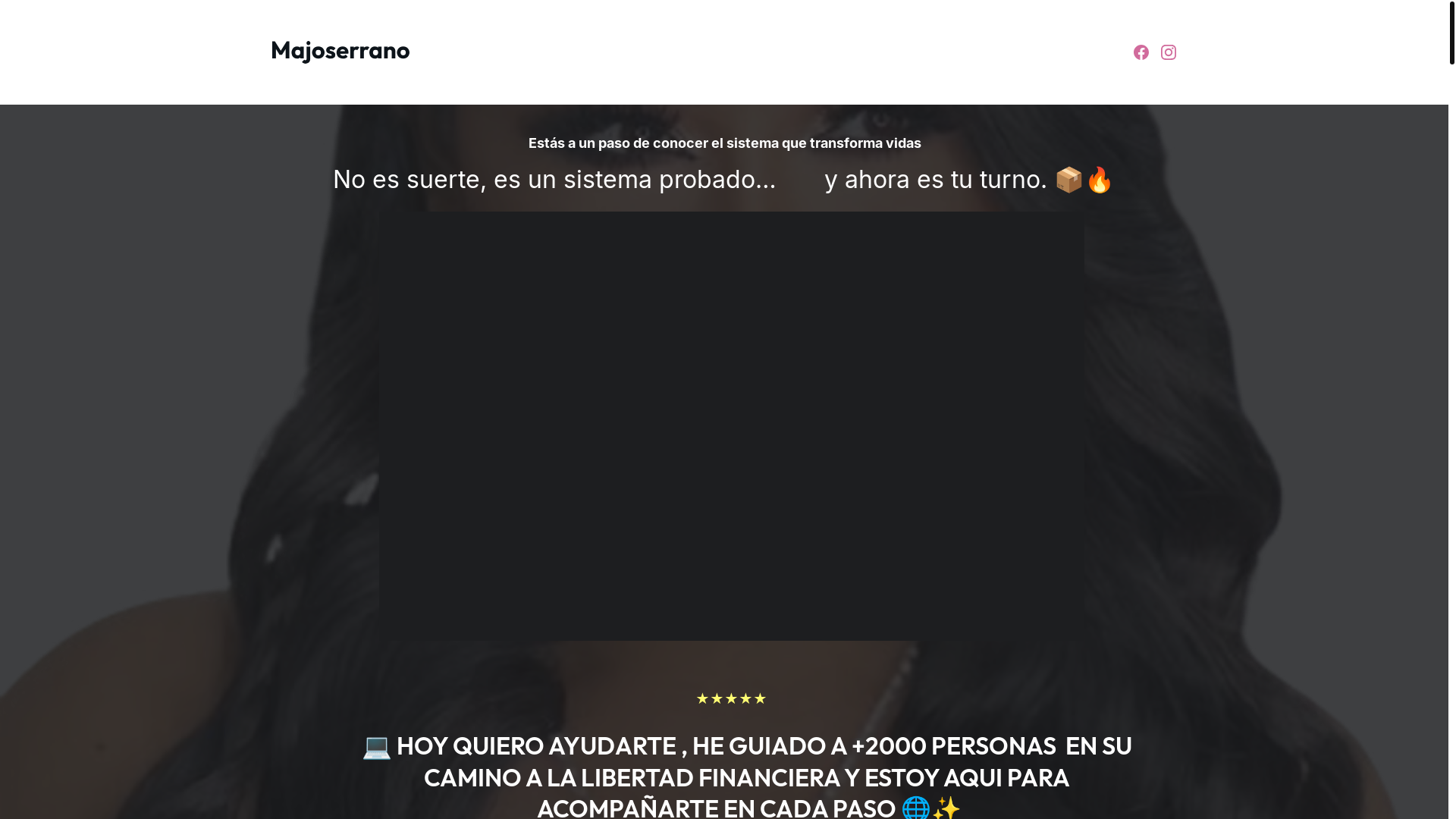 website screenshot of https://iniciaconmajo.com/