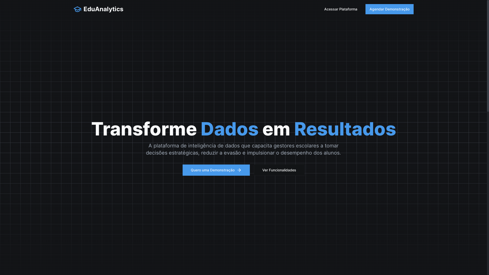 website screenshot of https://eduanalytcs.tech/