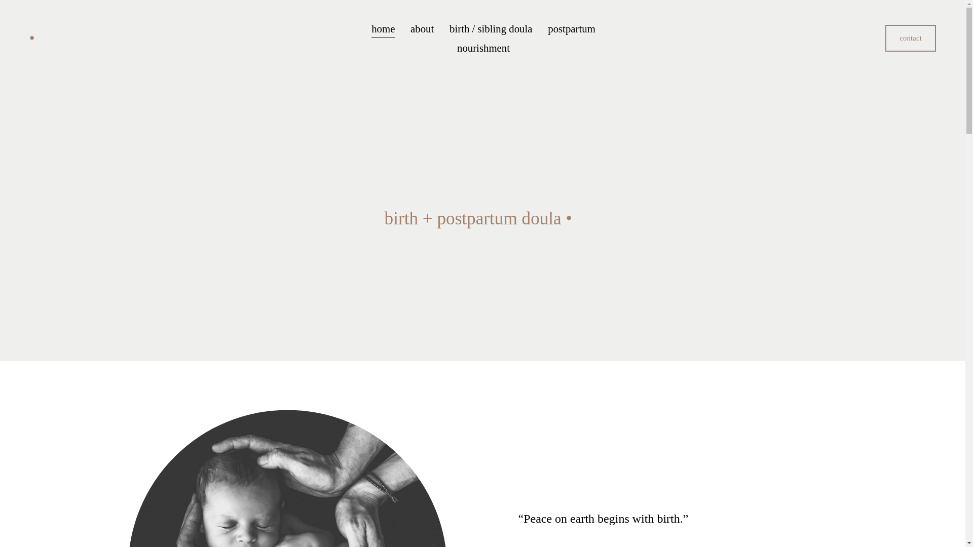 website screenshot of https://doula-laney.net/