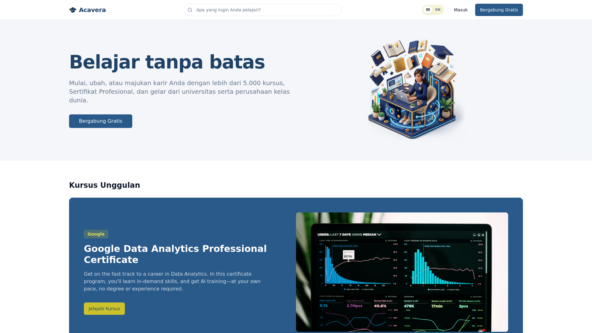 website screenshot of https://landing-dch.pages.dev/