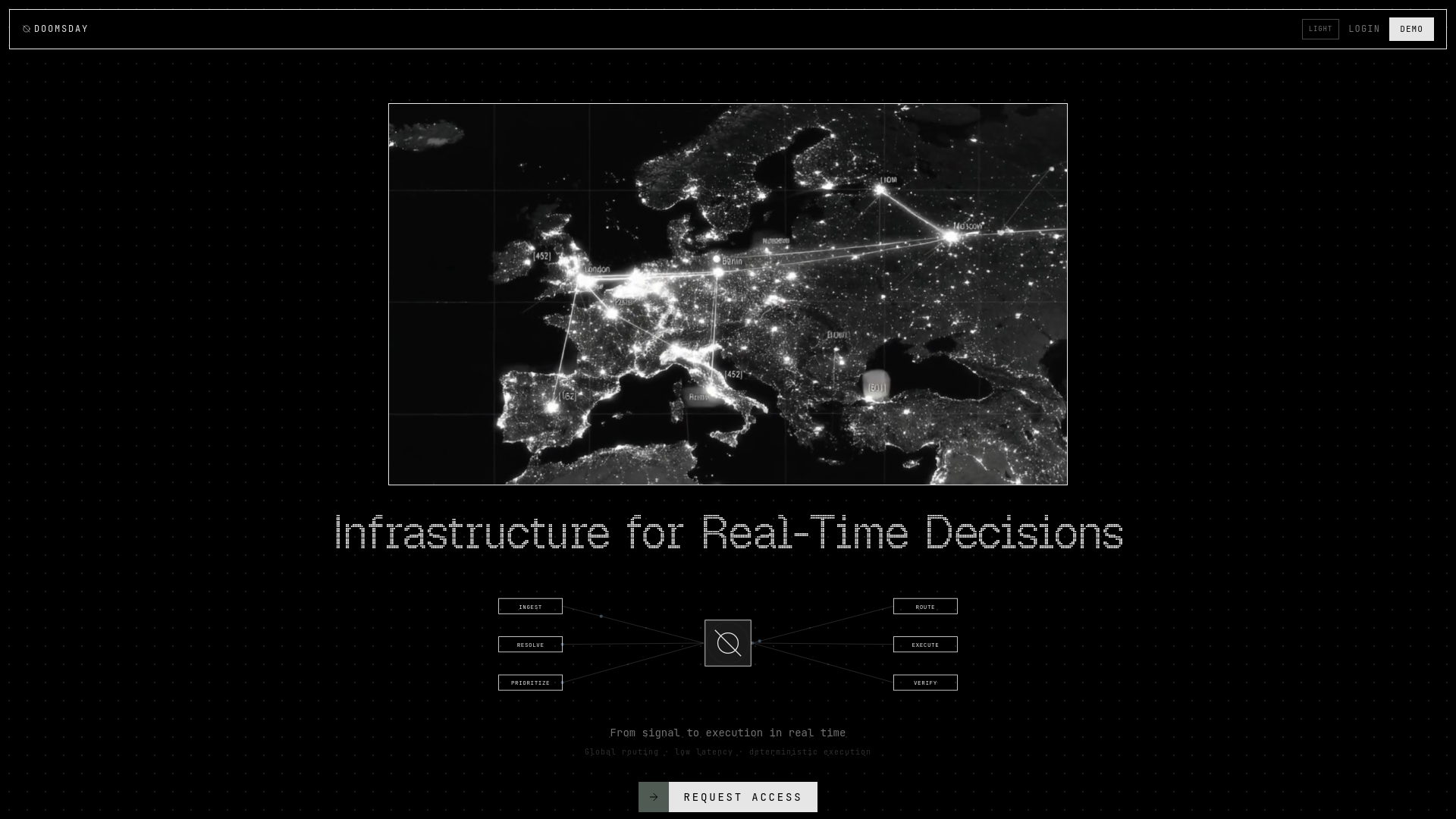 website screenshot of https://doomsday-club.pages.dev/