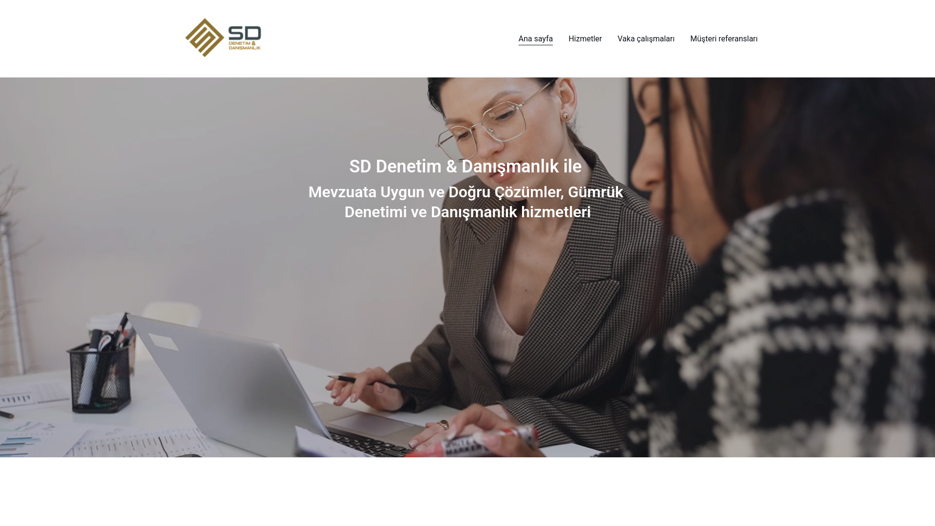 website screenshot of https://sddenetim.com/