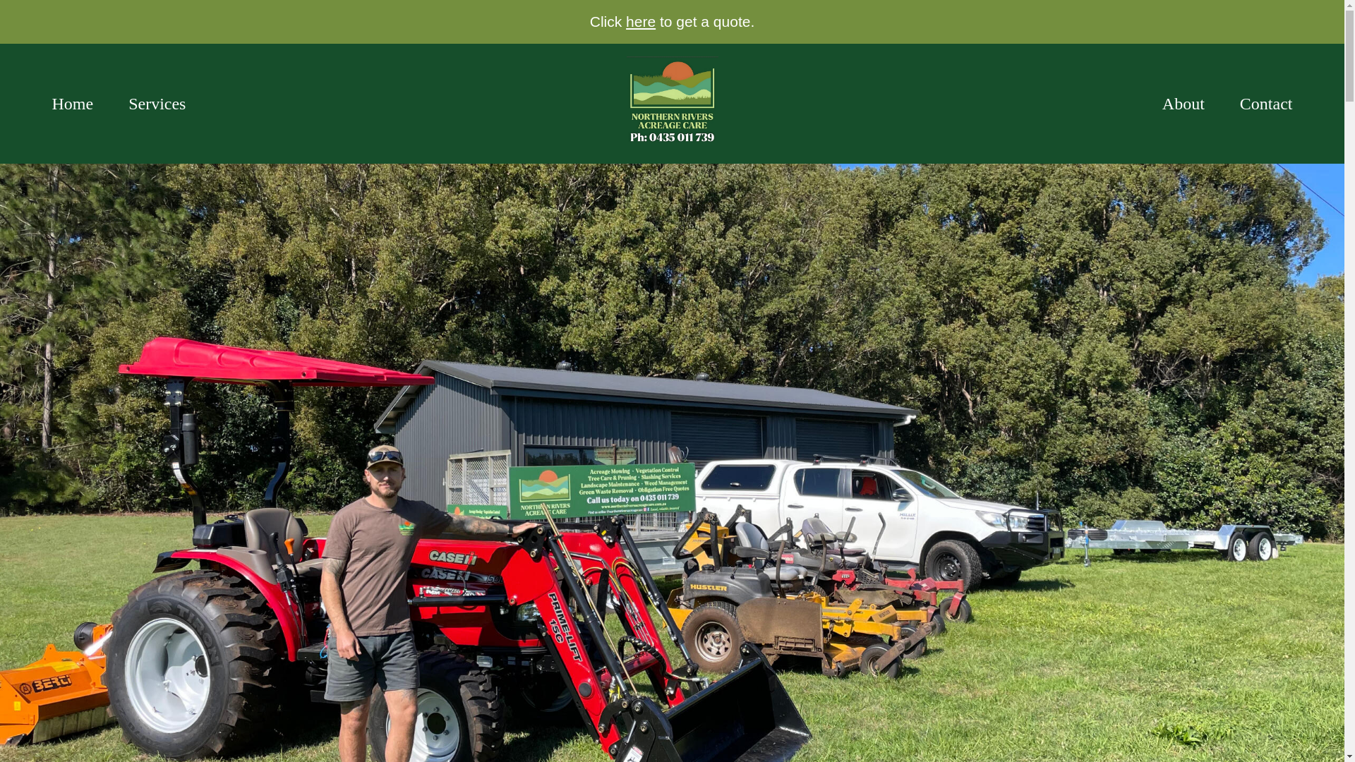website screenshot of https://northernriversacreagecare.com.au/