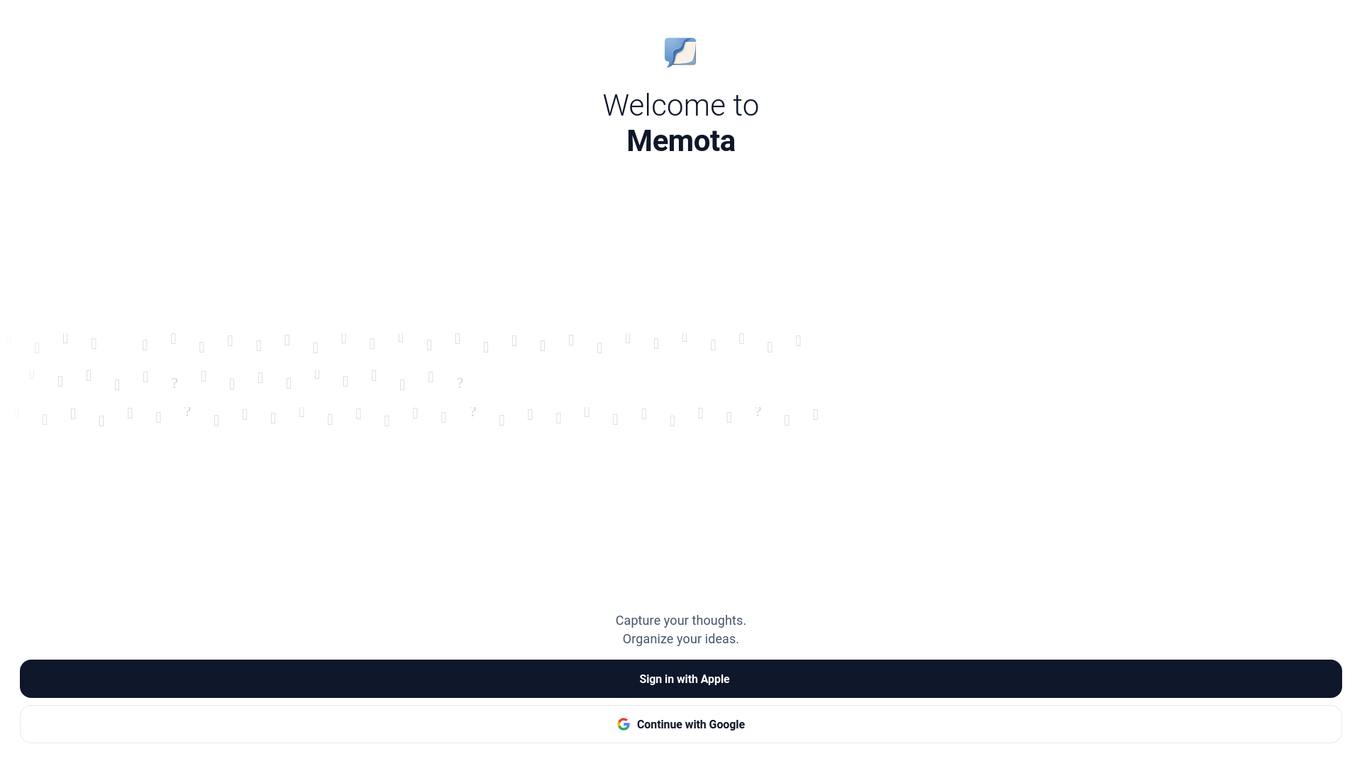 website screenshot of https://memota.pages.dev/