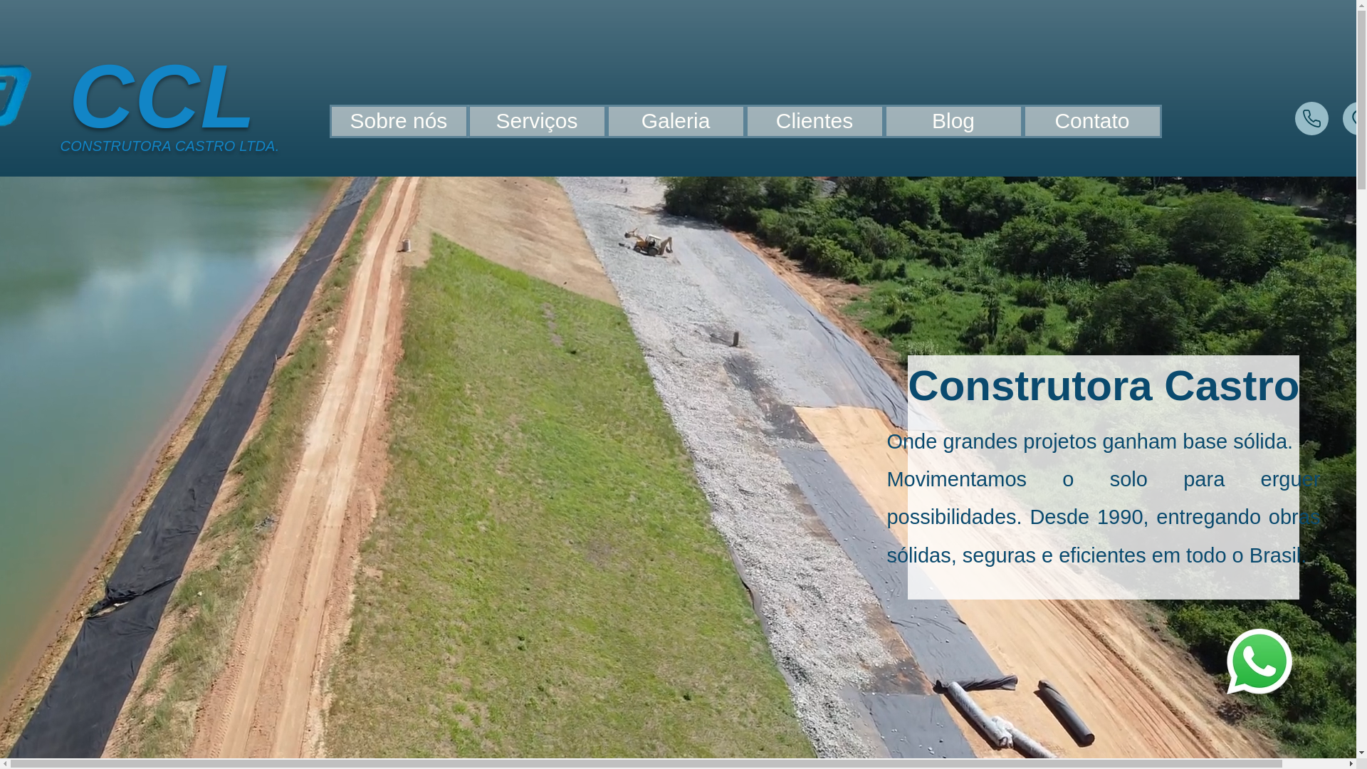 website screenshot of https://cclconstrutoracastro.com.br/
