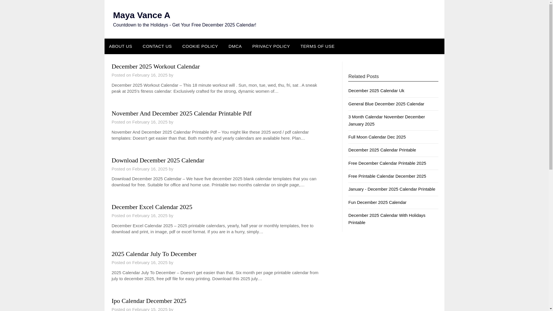 website screenshot of https://mayavancea.pages.dev/