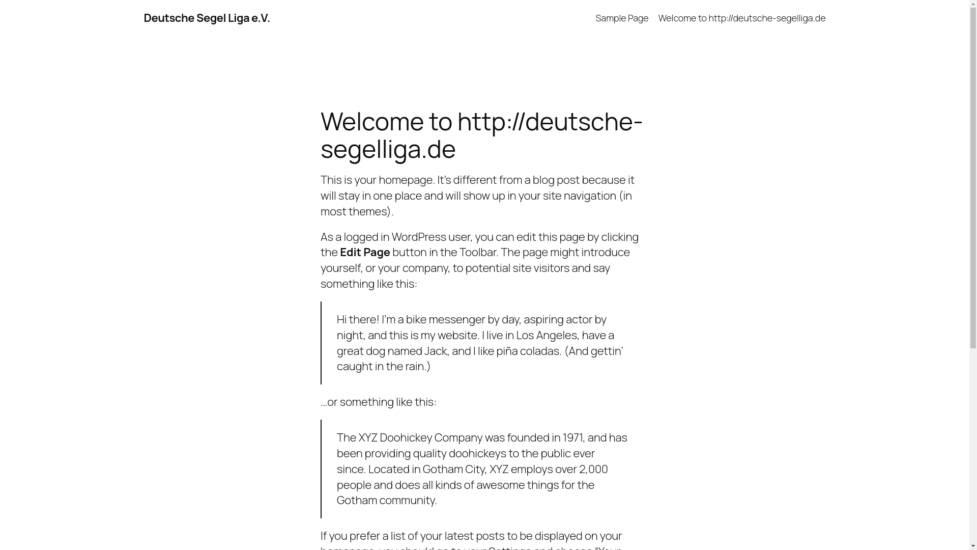 website screenshot of https://deutsche-segelliga.de/