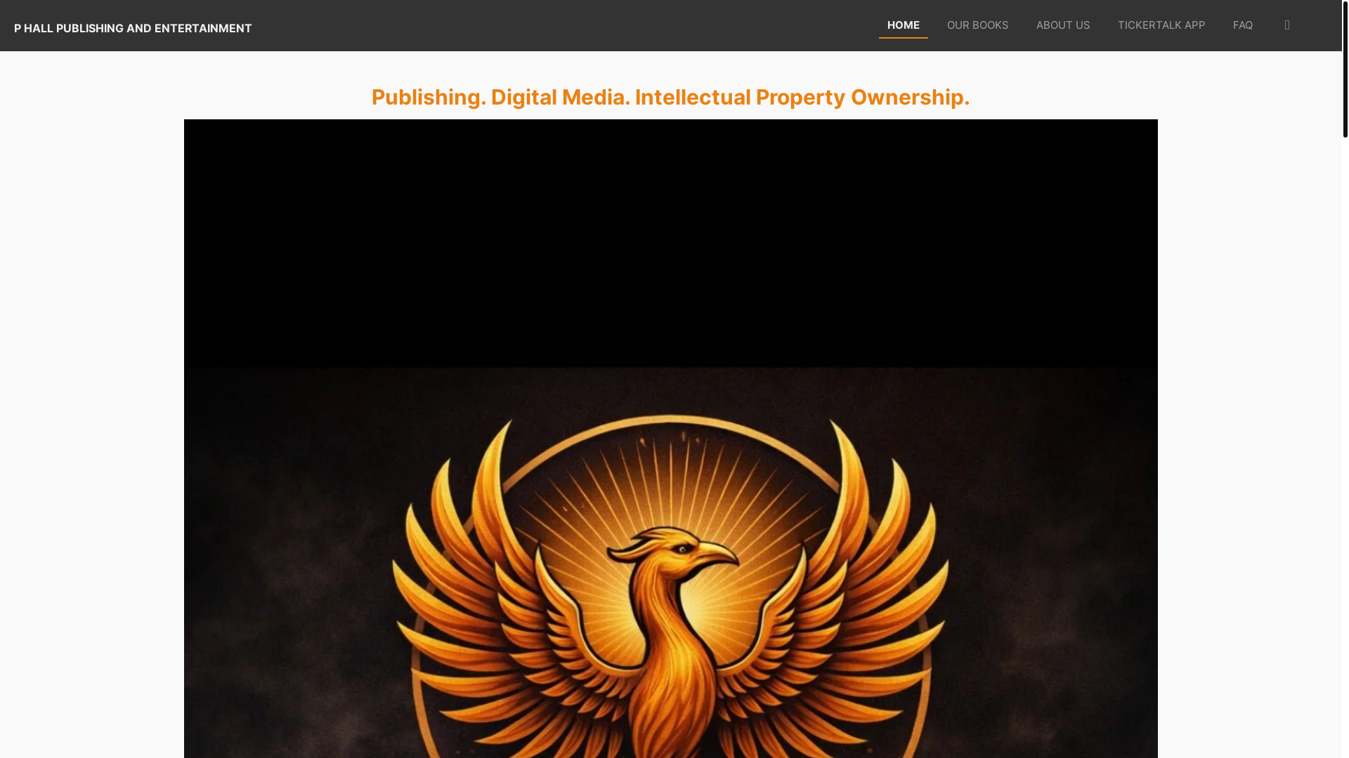 website screenshot of https://phallpublishingandentertainment.com/
