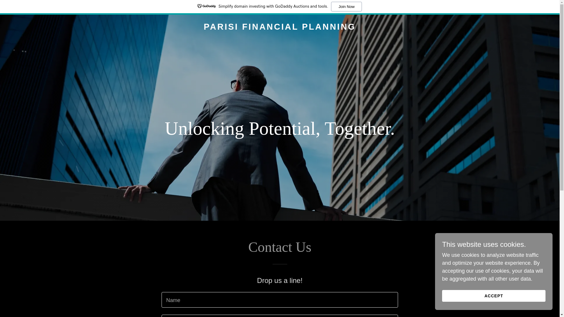 website screenshot of https://parisifinancialplanning.com/