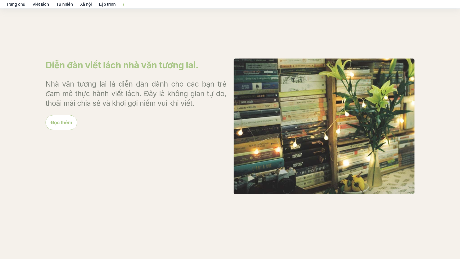 website screenshot of https://nhavan.vn/