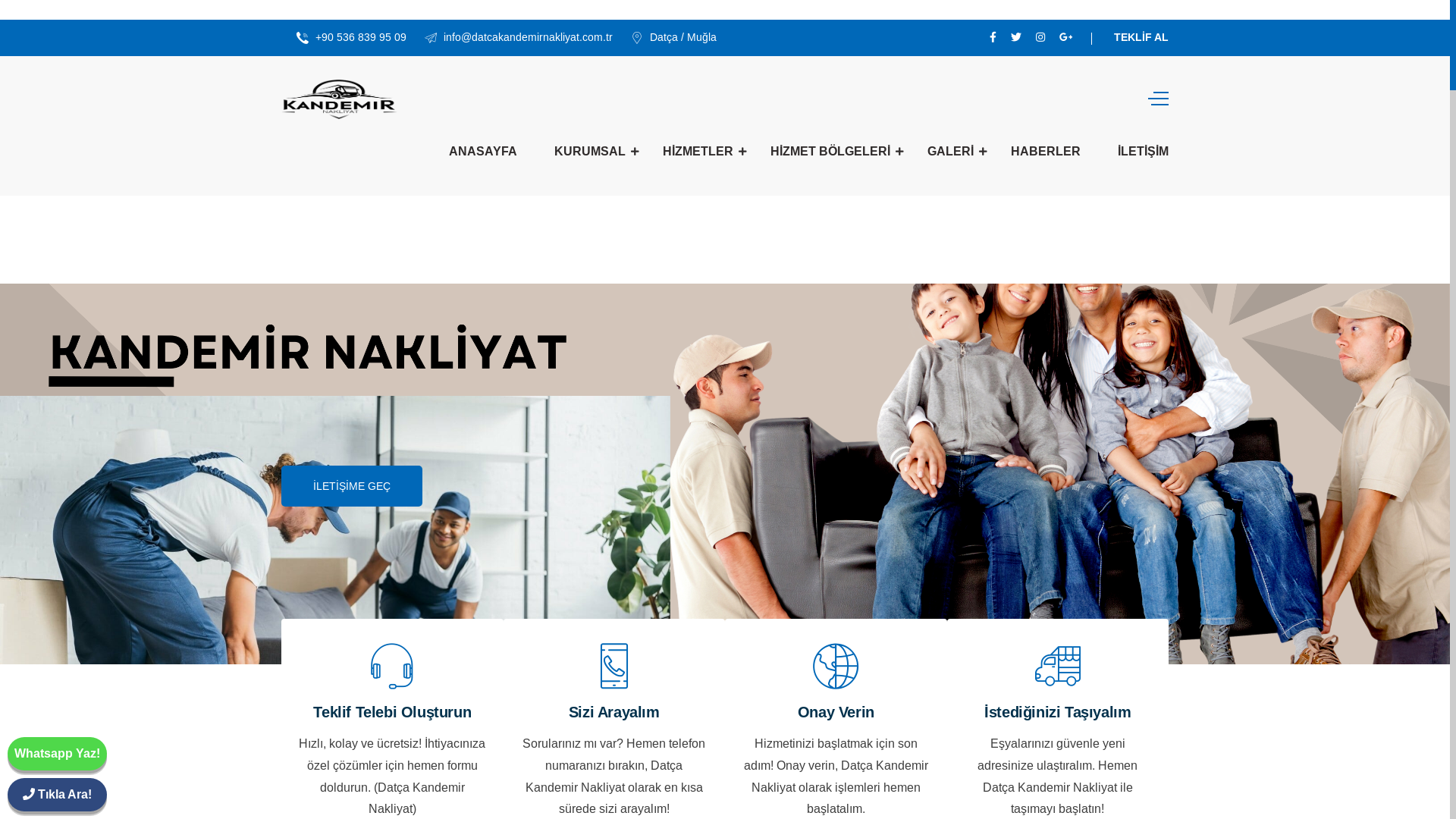 website screenshot of https://datcakandemirnakliyat.com.tr/