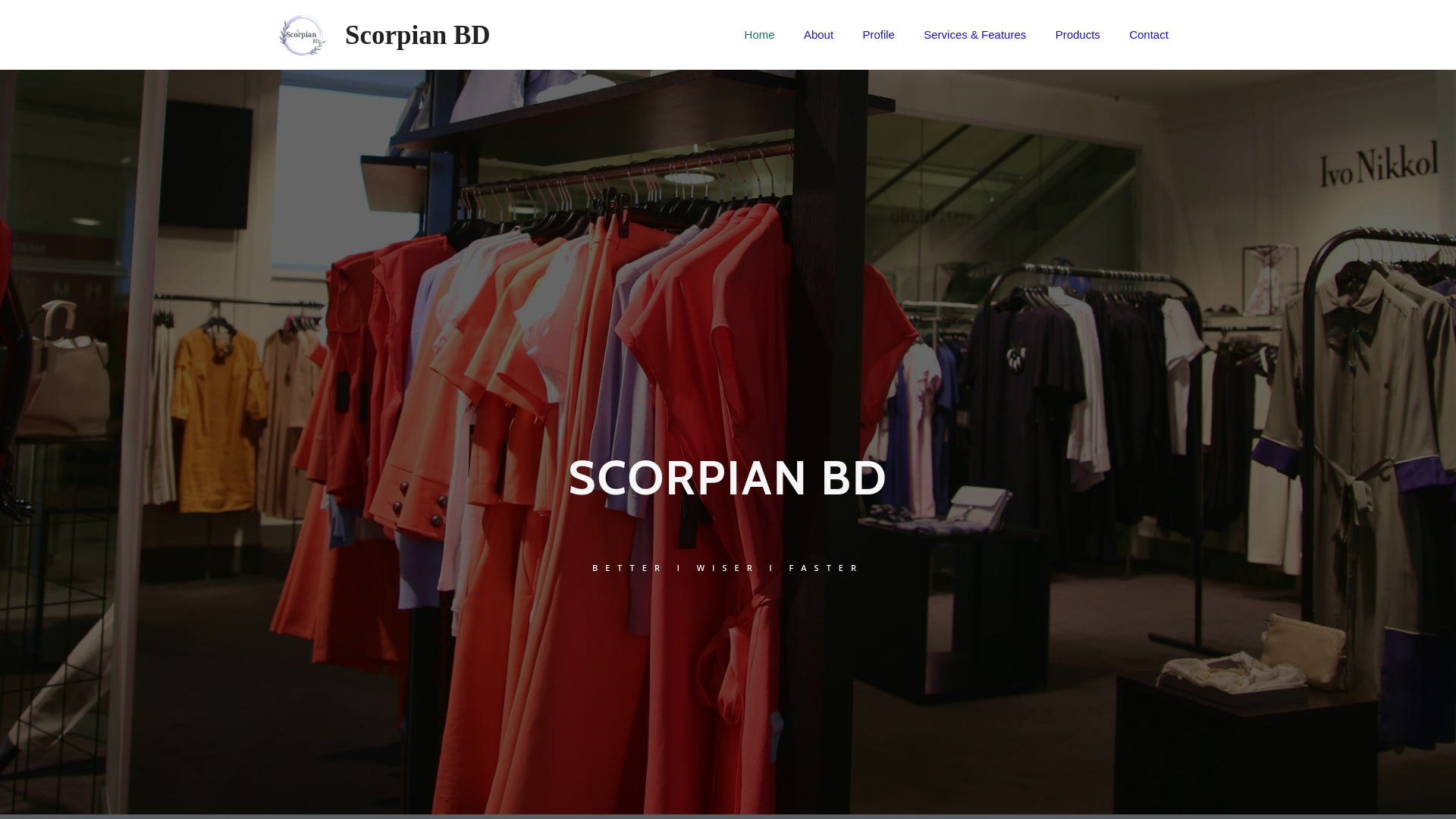 website screenshot of https://scorpianbd.com