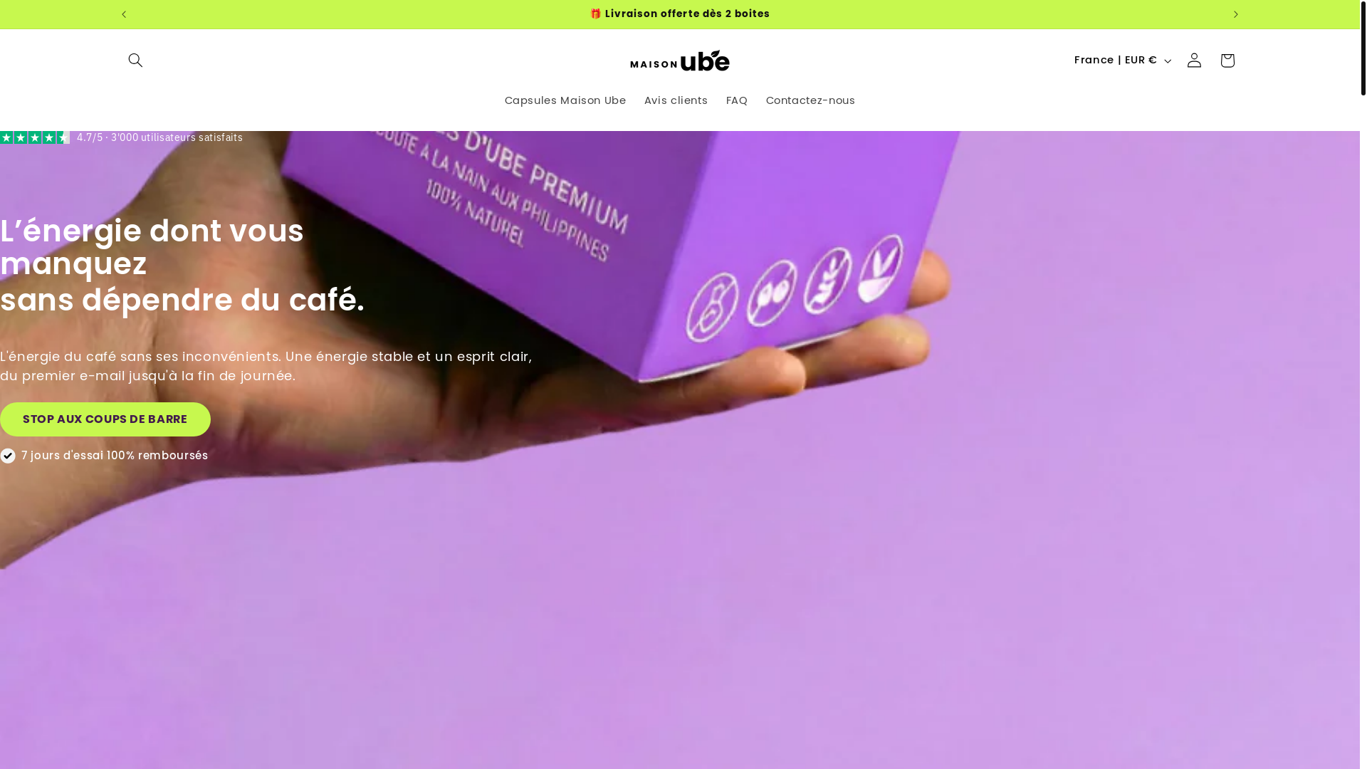 website screenshot of https://hello-maisonube.fr/