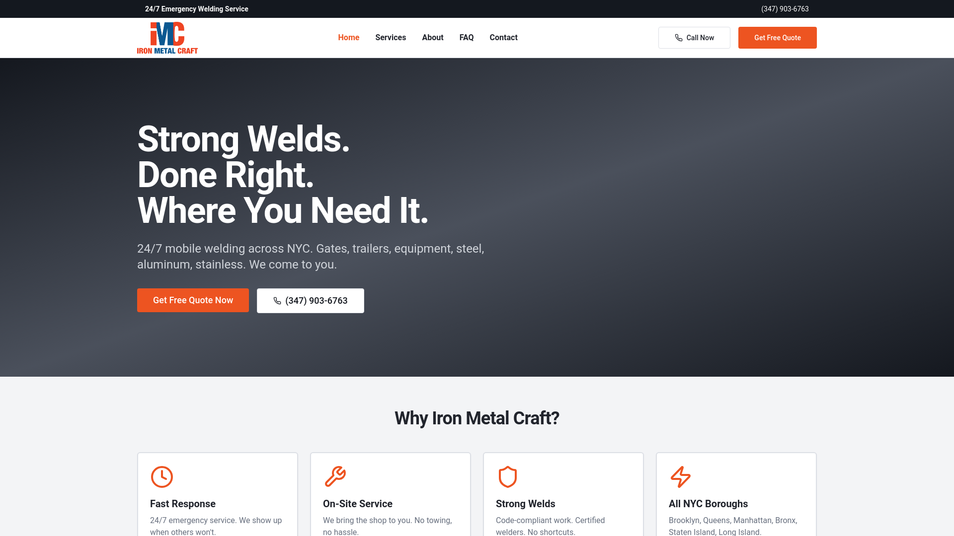 website screenshot of https://mobilewelder-tx90n.kinsta.page