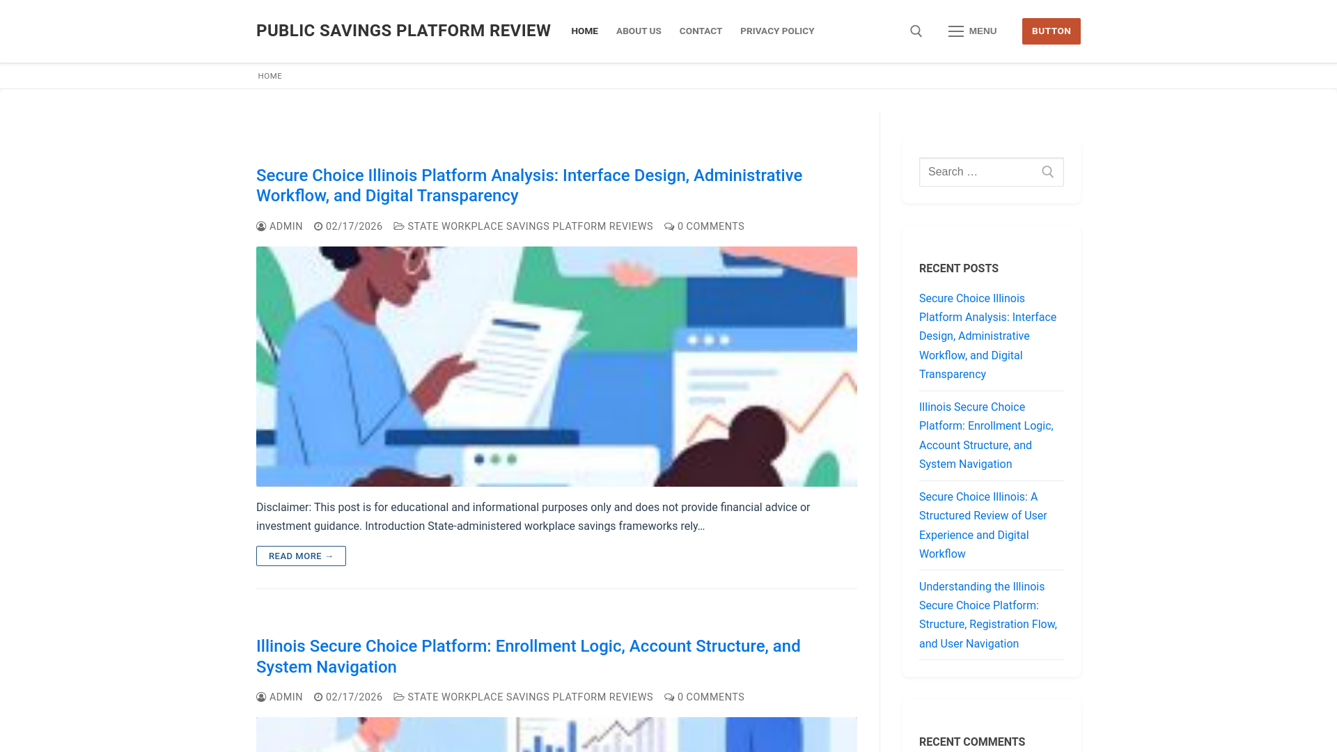 website screenshot of https://infoillinoissaver.com/