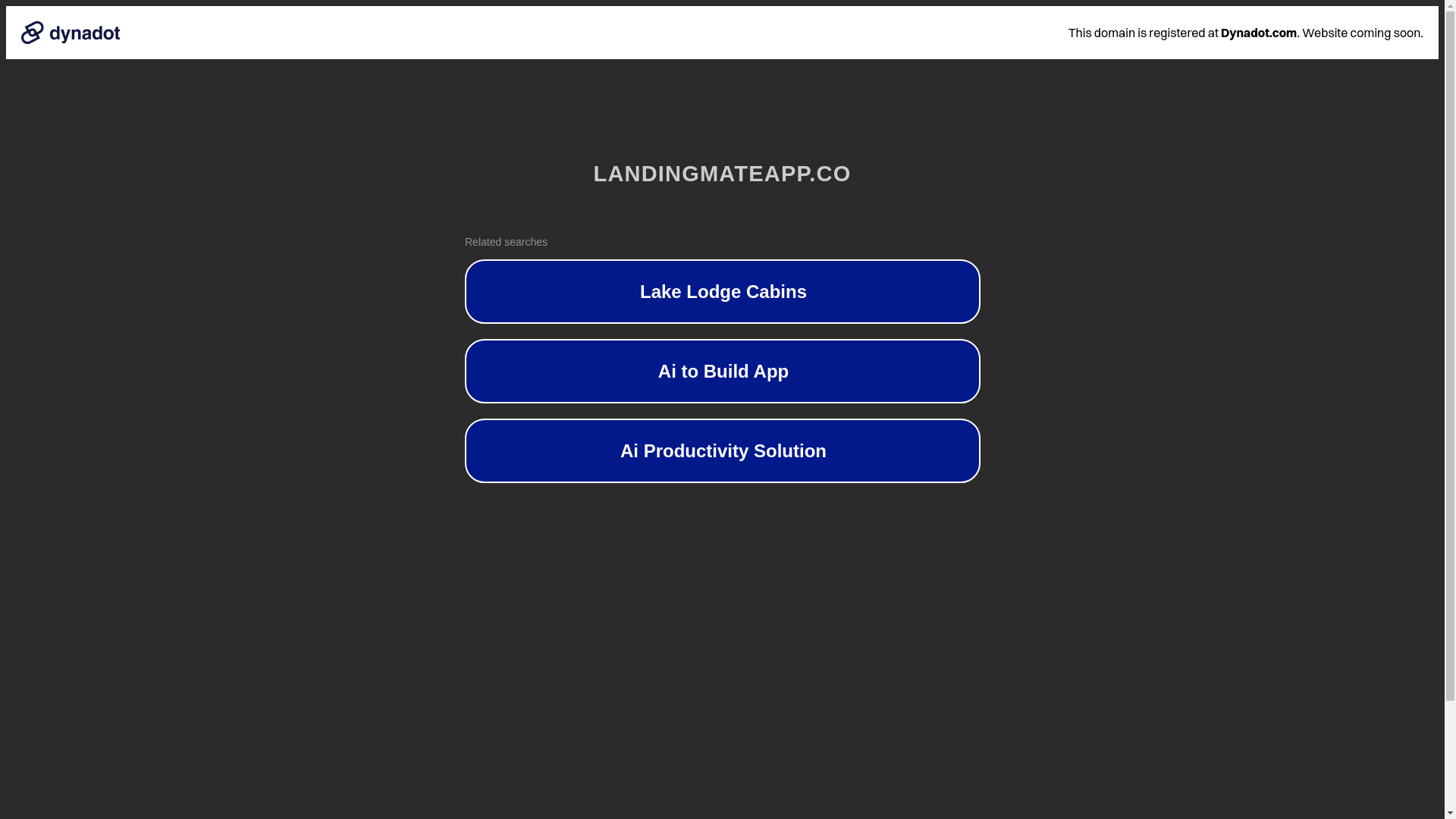 website screenshot of https://landingmateapp.co/