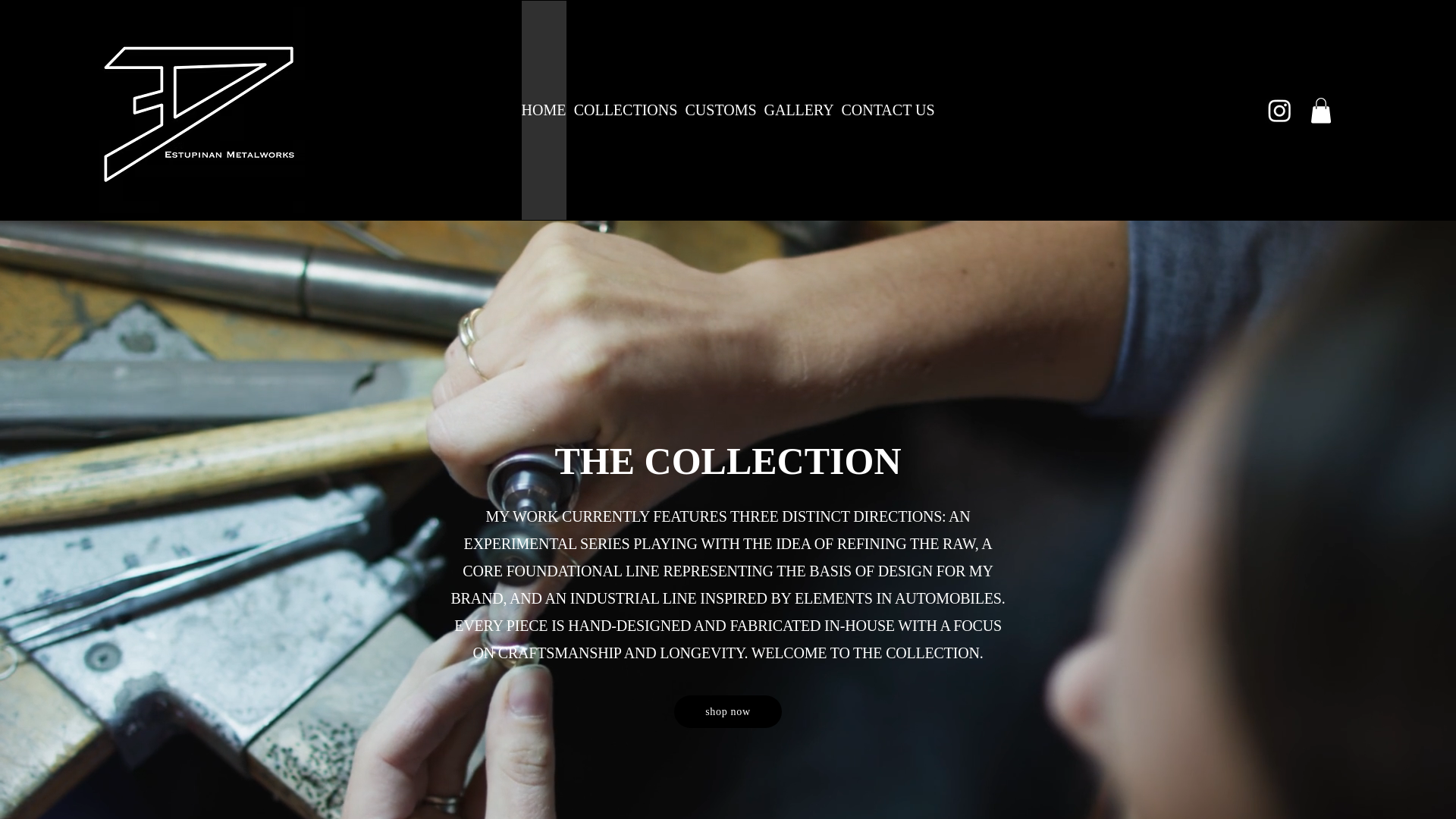 website screenshot of https://estupinanmetalworks.com/