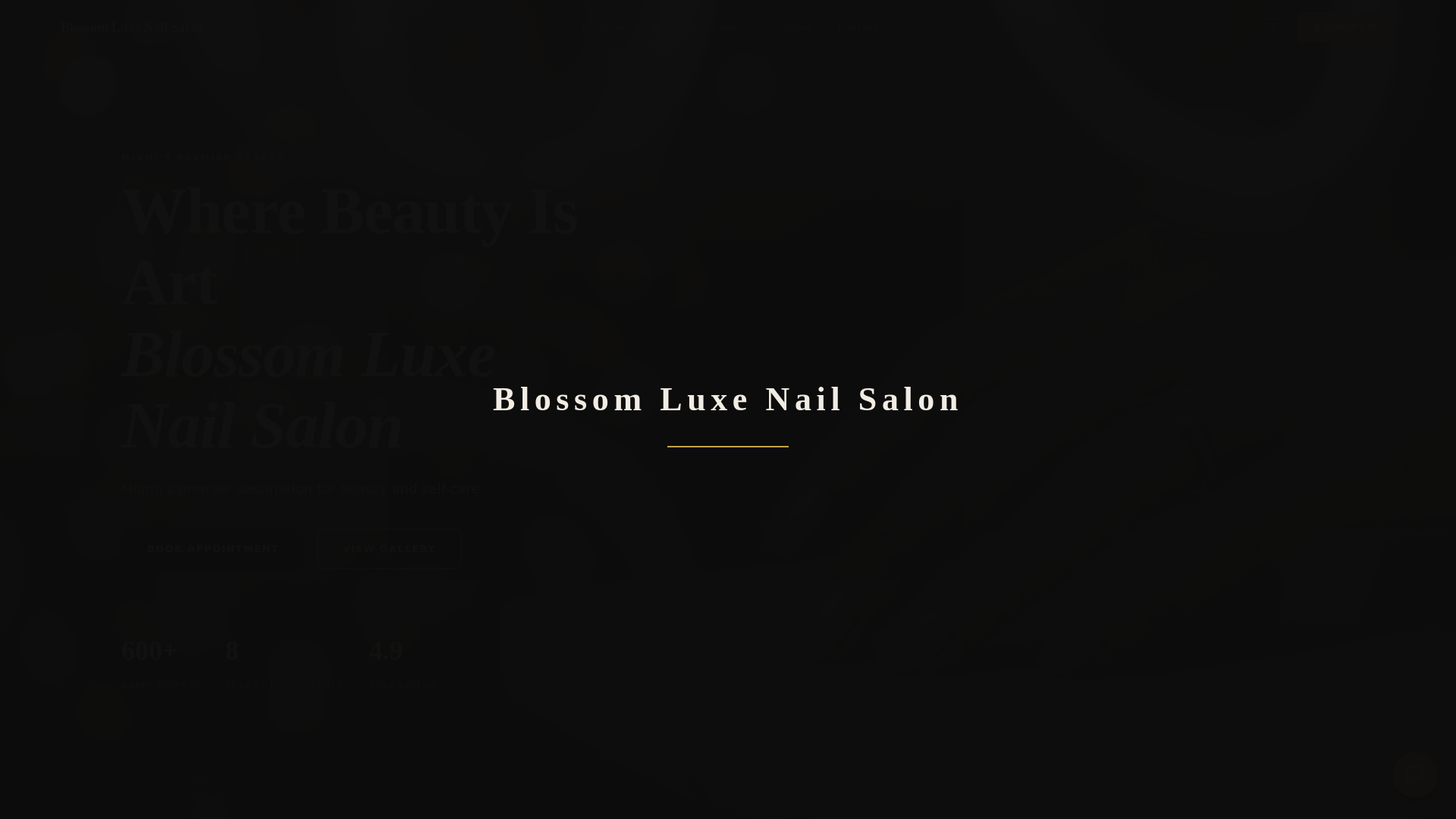 website screenshot of https://blossom-luxe-nail-salon.pages.dev/