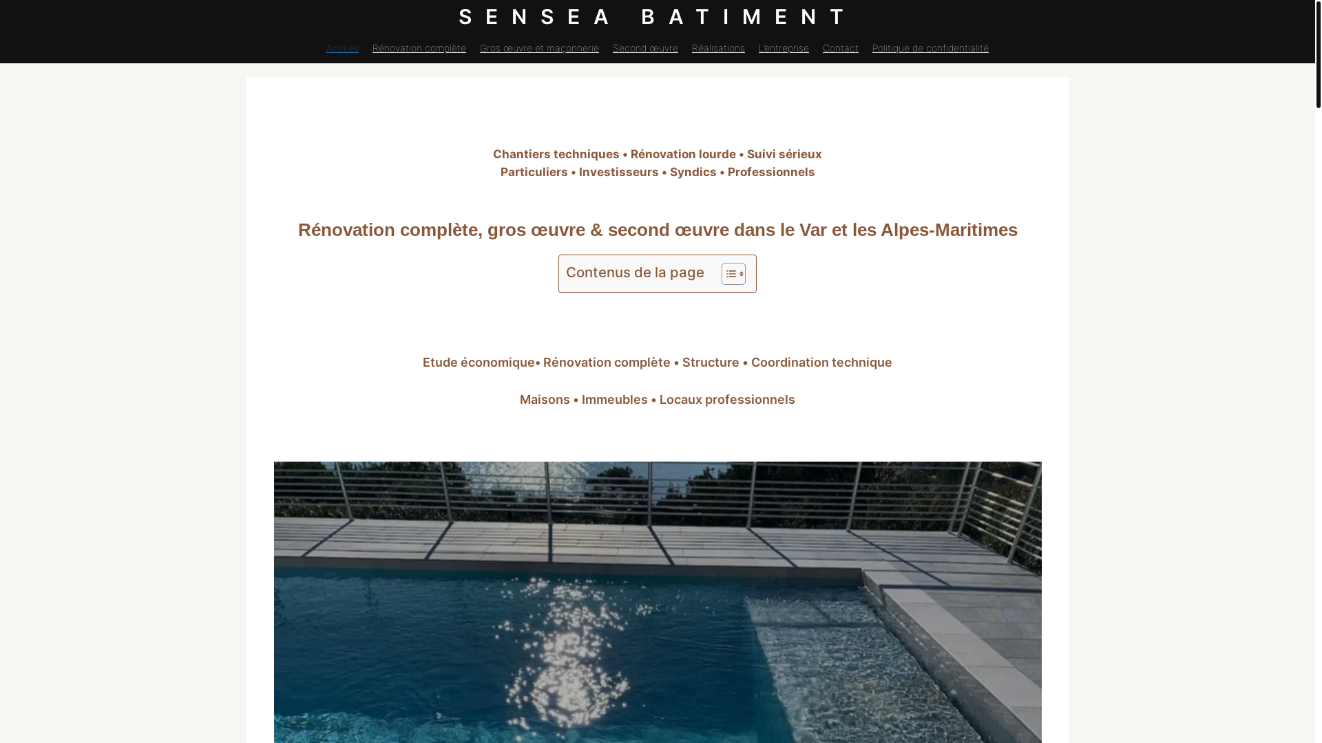 website screenshot of https://sensea-batiment.fr