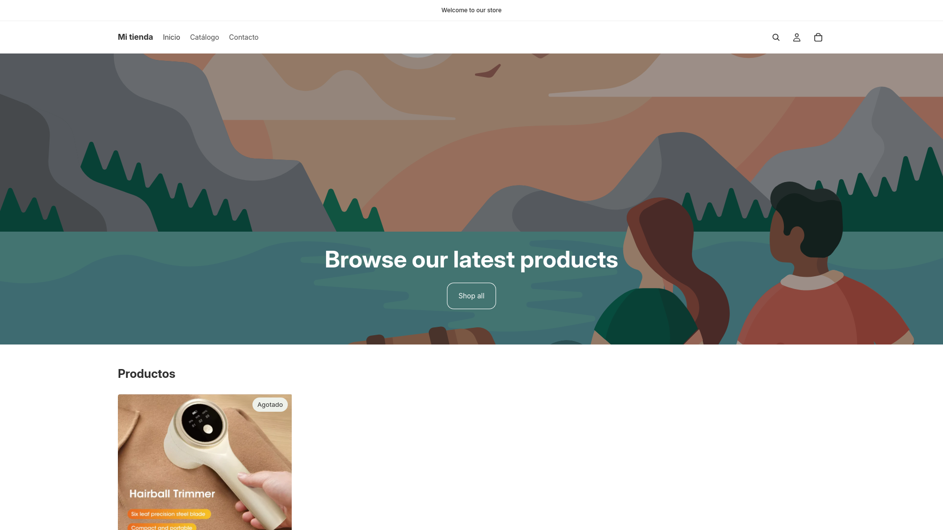 website screenshot of https://mc-angelstore.com/